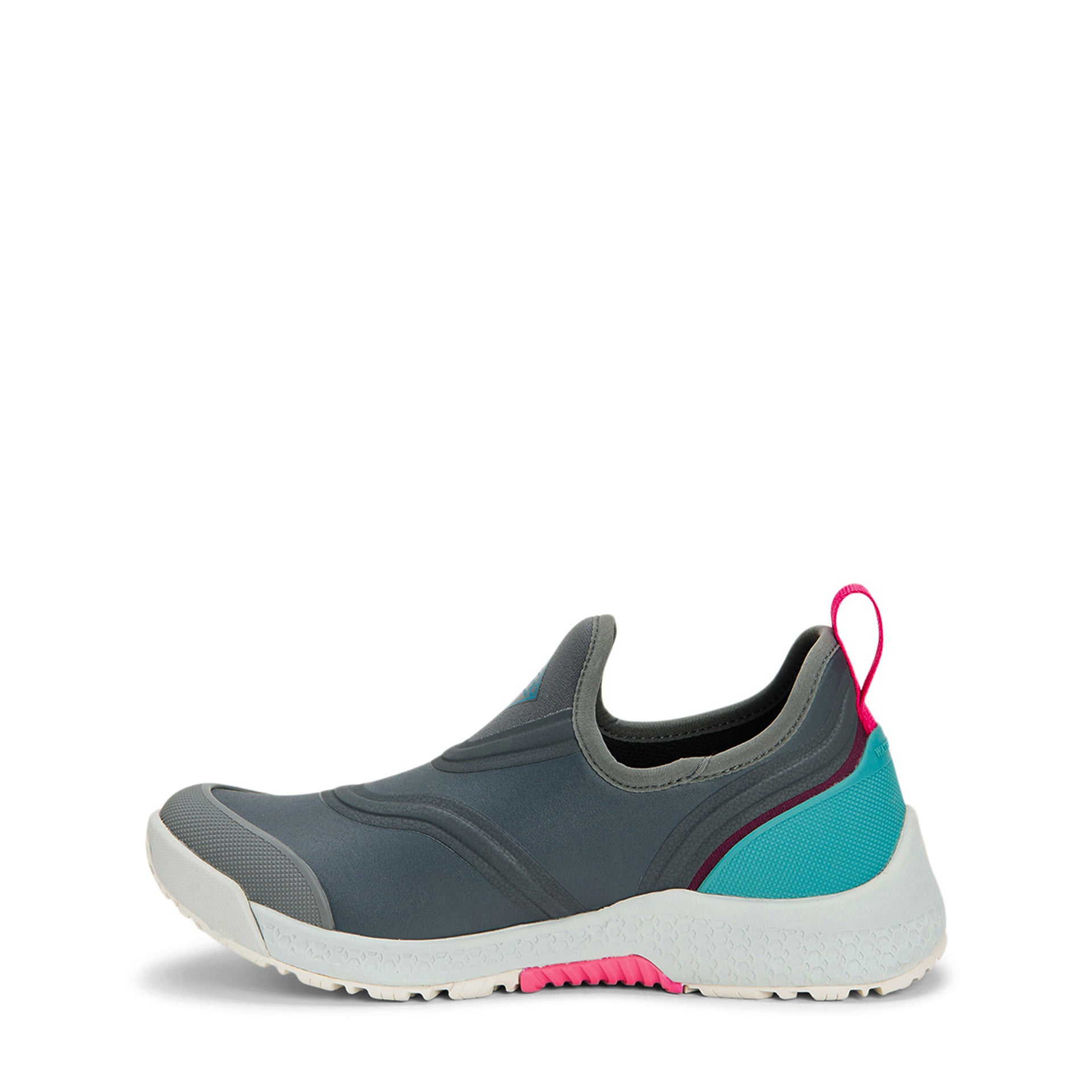 Muck Women's Outscape Slip On  Outscape Women In Darkgrey/Teal/Pink M