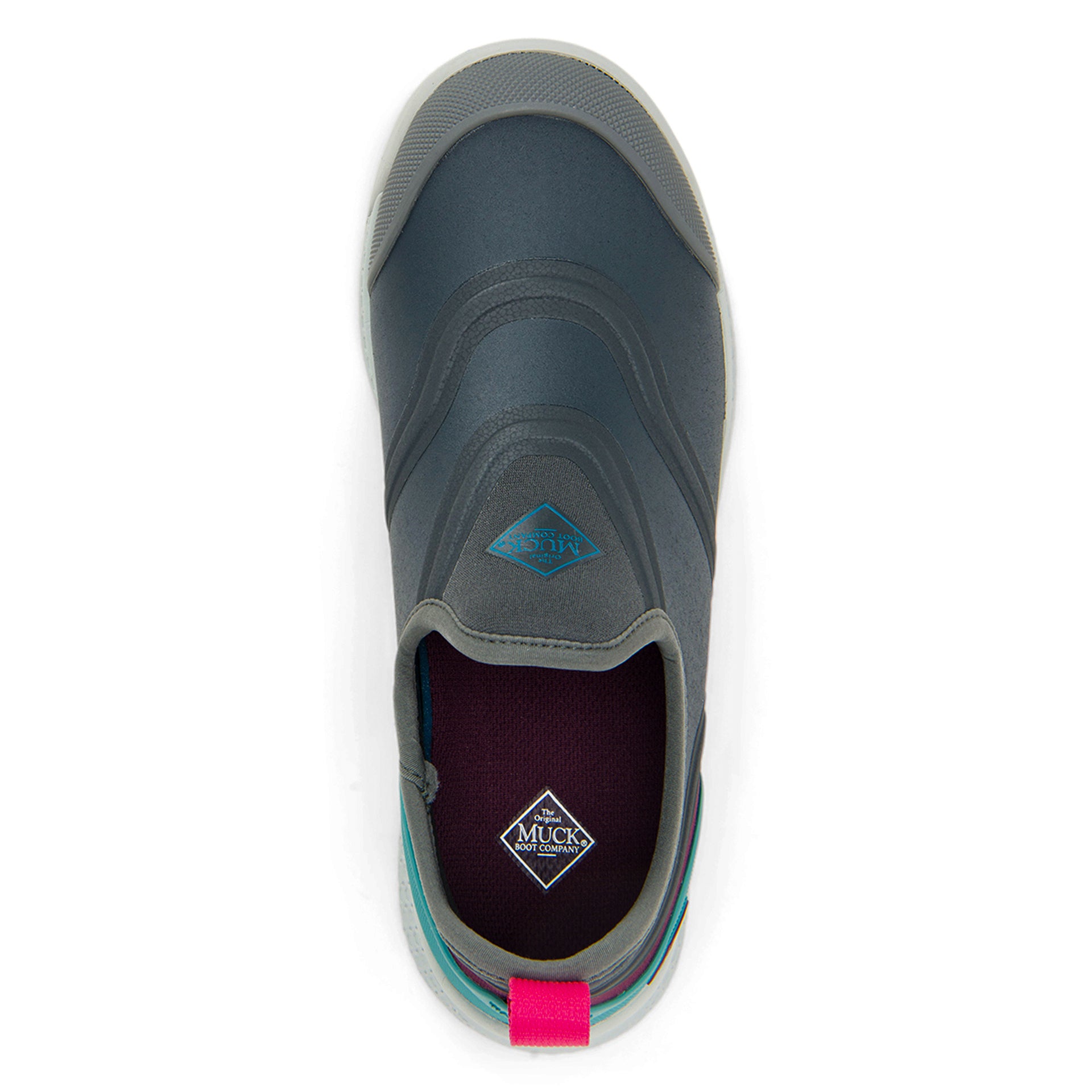 Muck Women's Outscape Slip On  Outscape Women In Darkgrey/Teal/Pink M
