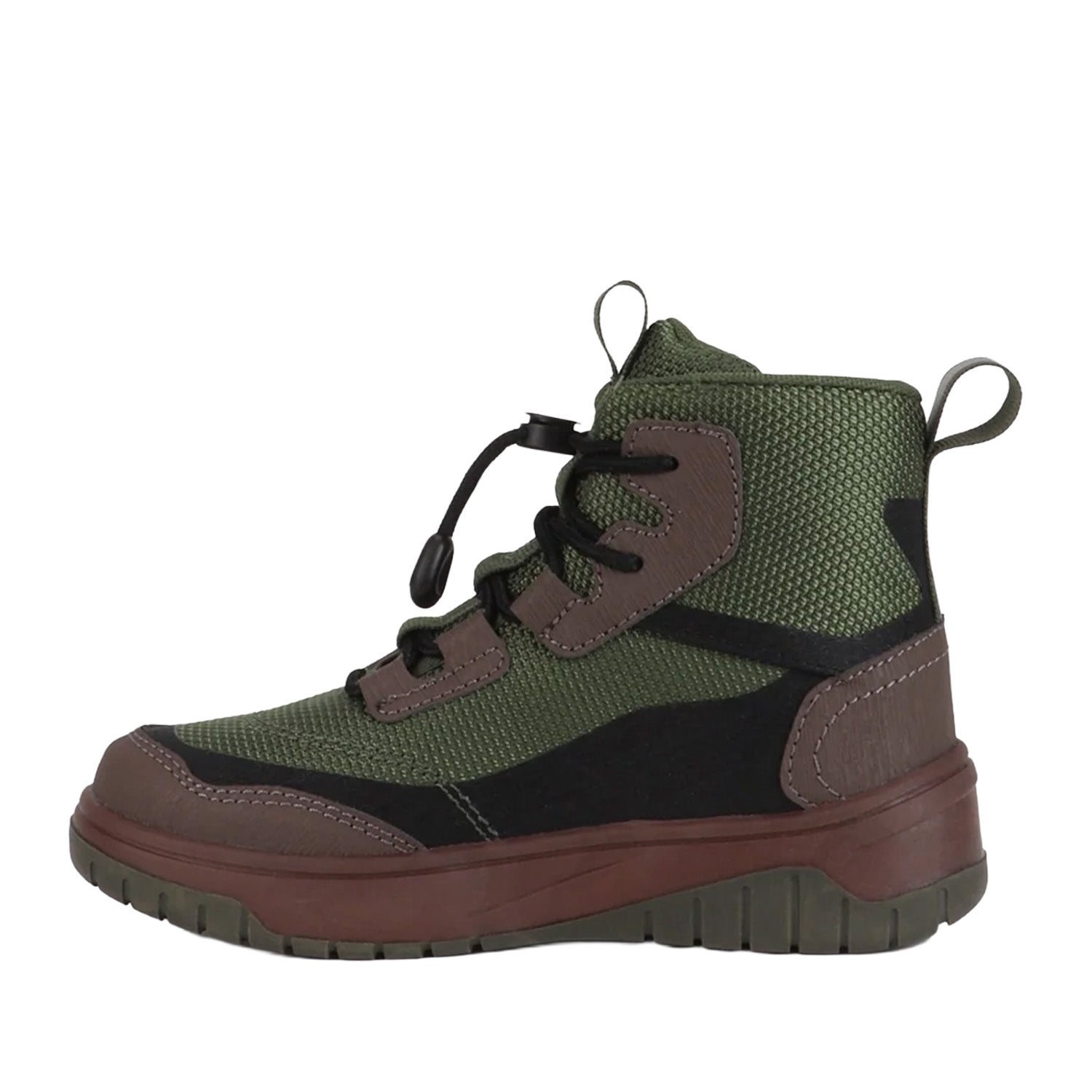 Pajar Kids' Ultra Lt Trail in Military Green/Dark Brown