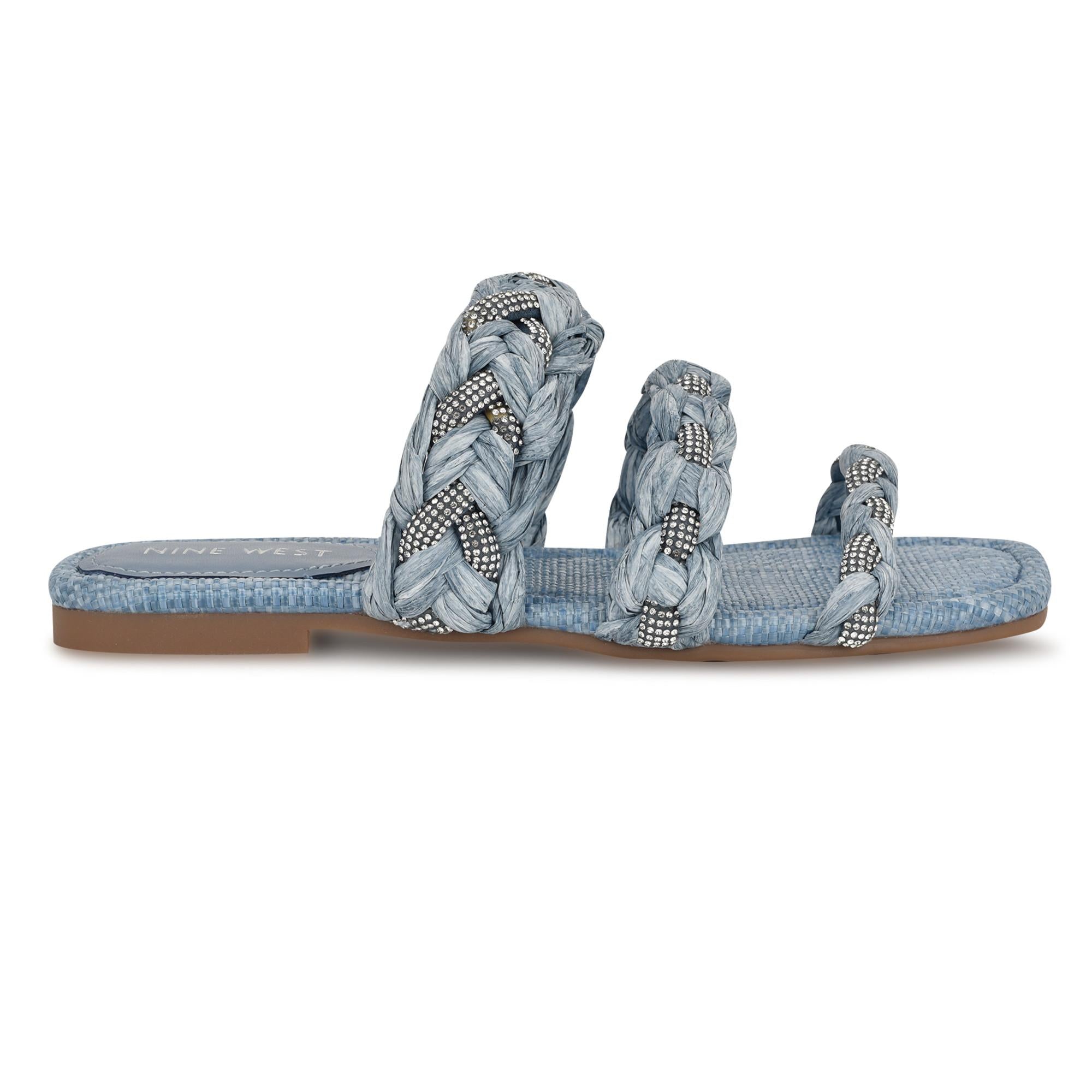 Nine West Women's Qazz3 Blue M