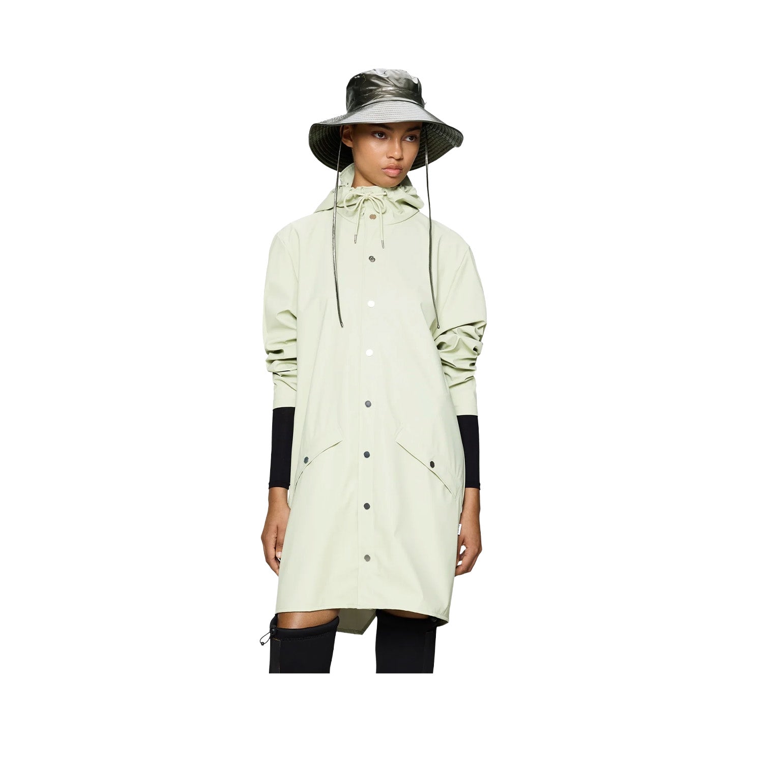 RAINS Unisex Long Jacket W3 in Daze
