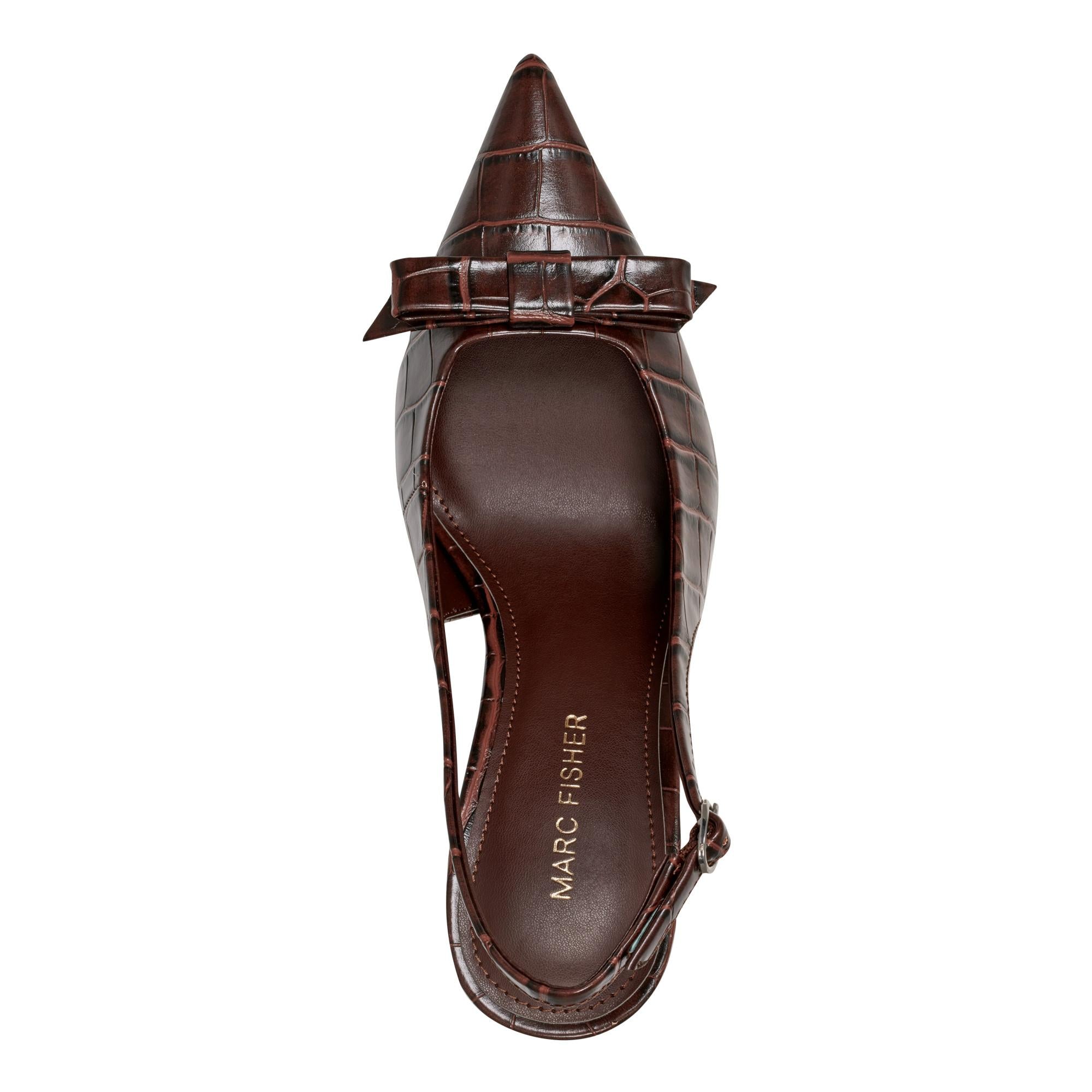 Marc Fisher Women's Rayma Brown68651/Siena Croco Pu M