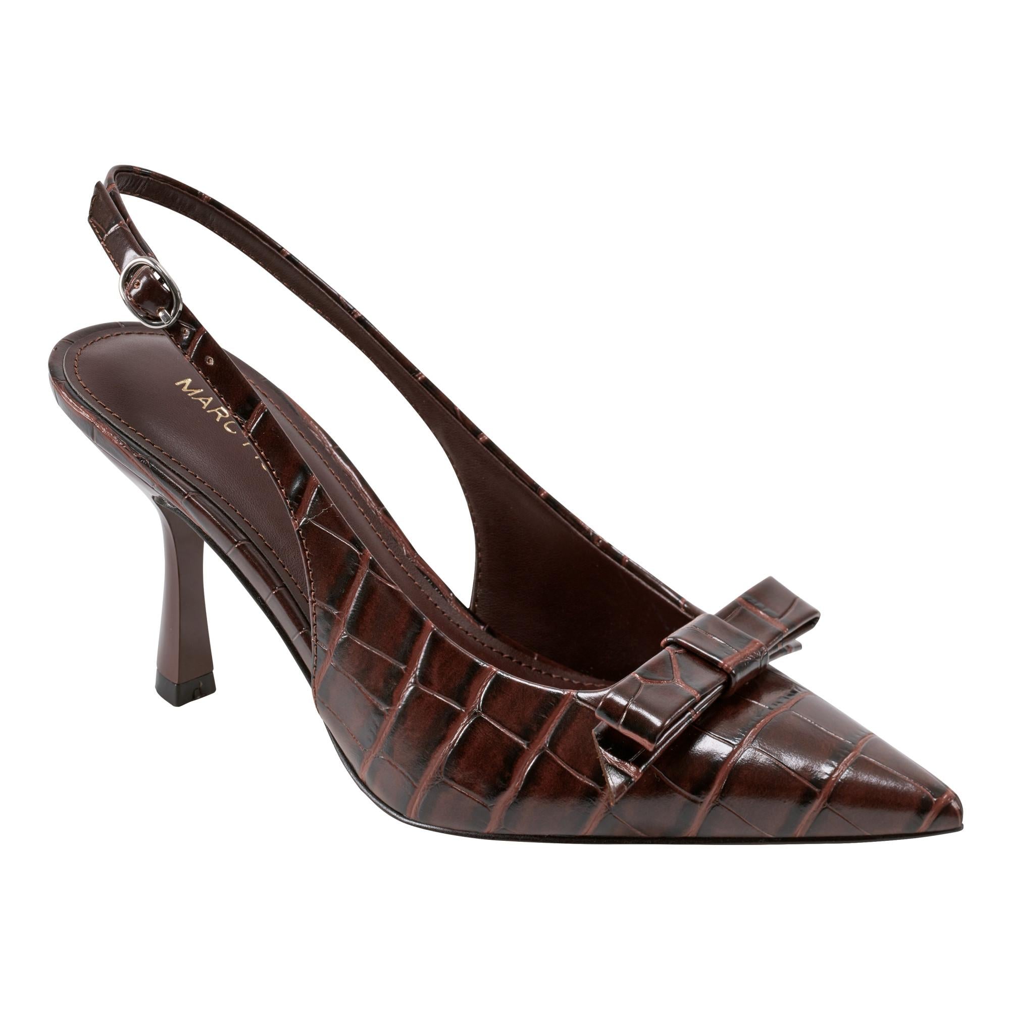 Marc Fisher Women's Rayma Brown68651/Siena Croco Pu M