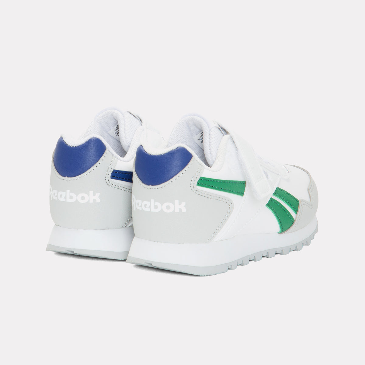 Reebok Kids' Reebok Glide Elastic Lace & Top Strap Child  In White/Grey M