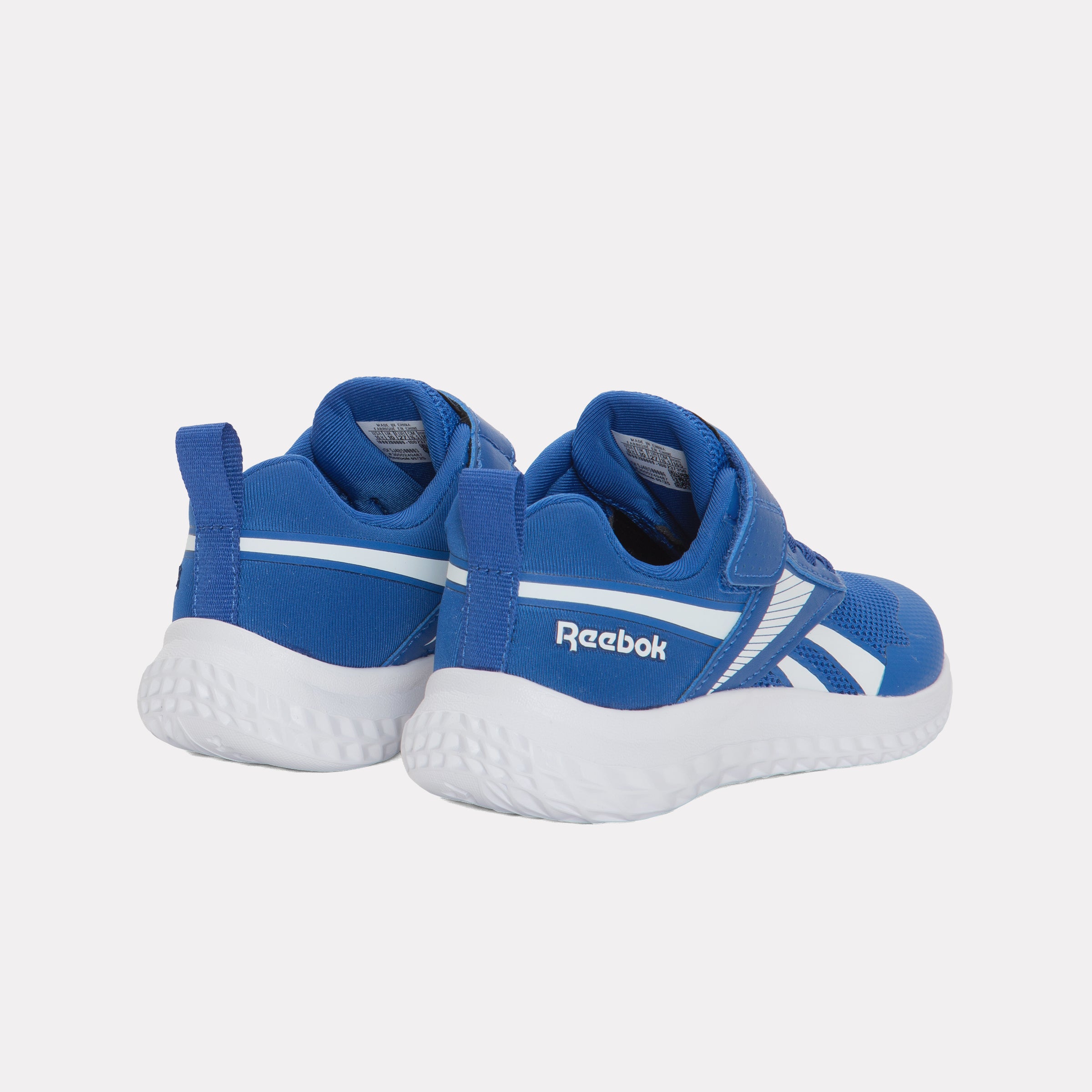 Reebok Kids' Rush Runner 5 Elastic Lace & Top Strap Child  In Vector Blue Navy M