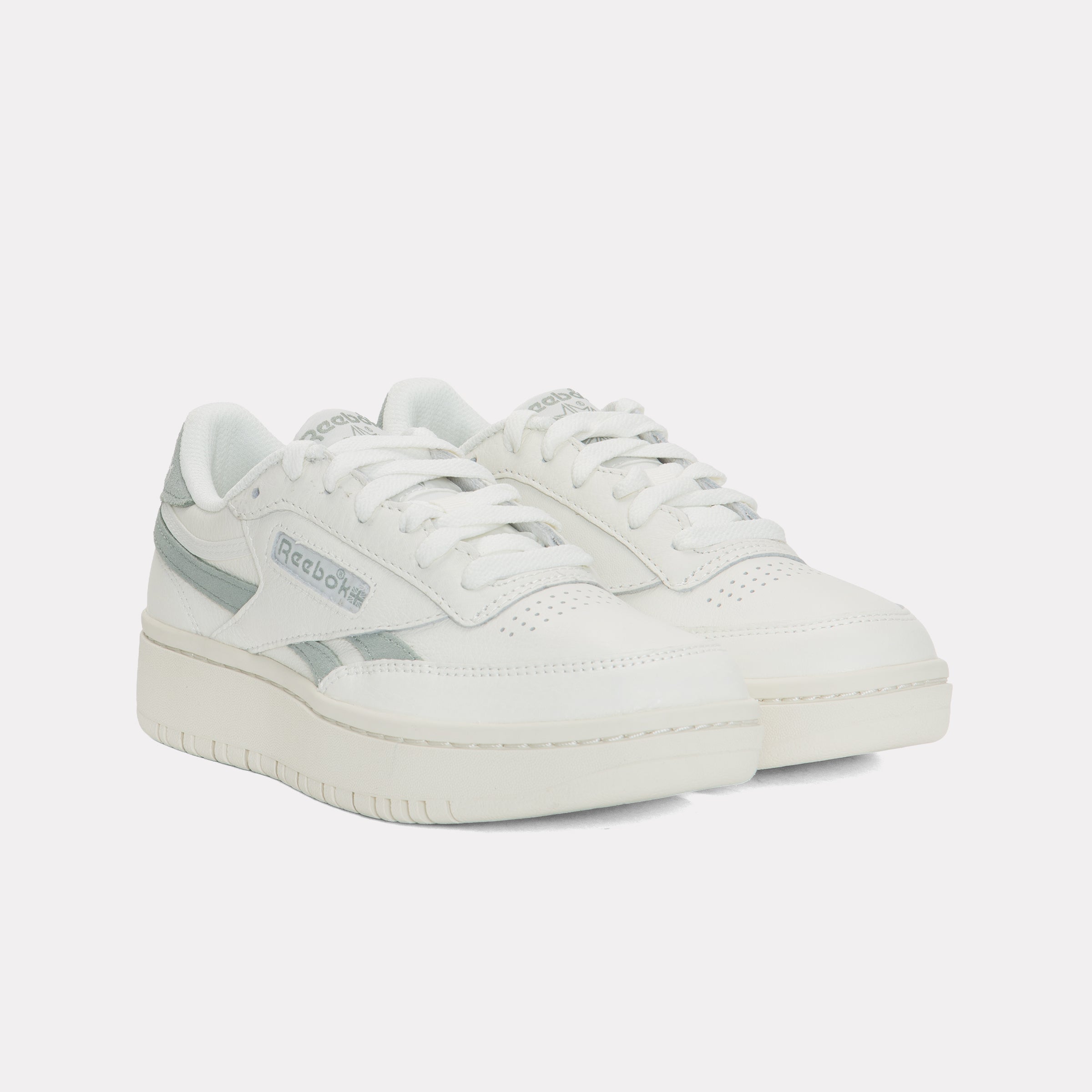 Reebok Women's Club C Double Revenge  In Chalk/Lightfog/Pearlgrey M