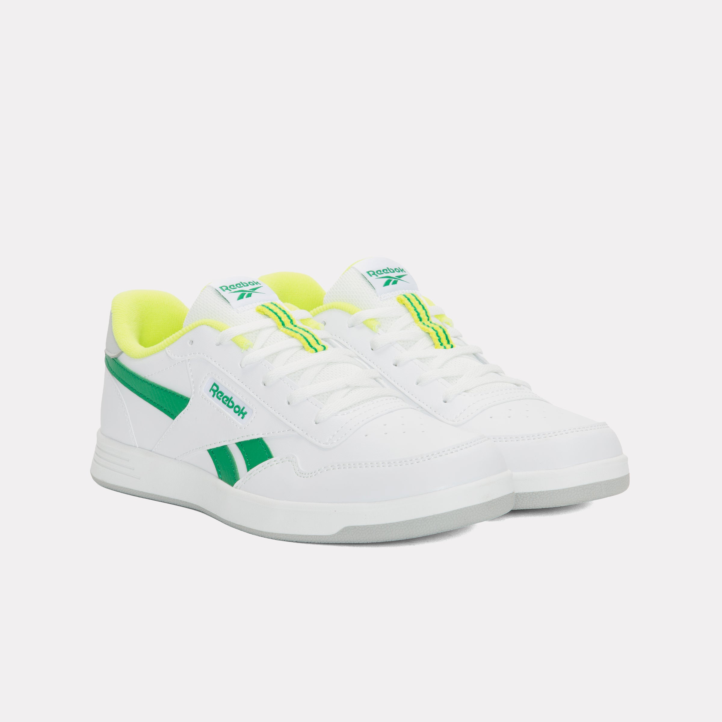 Reebok Kids' Court Advance   In White/Classicgreen/Solaracidye M