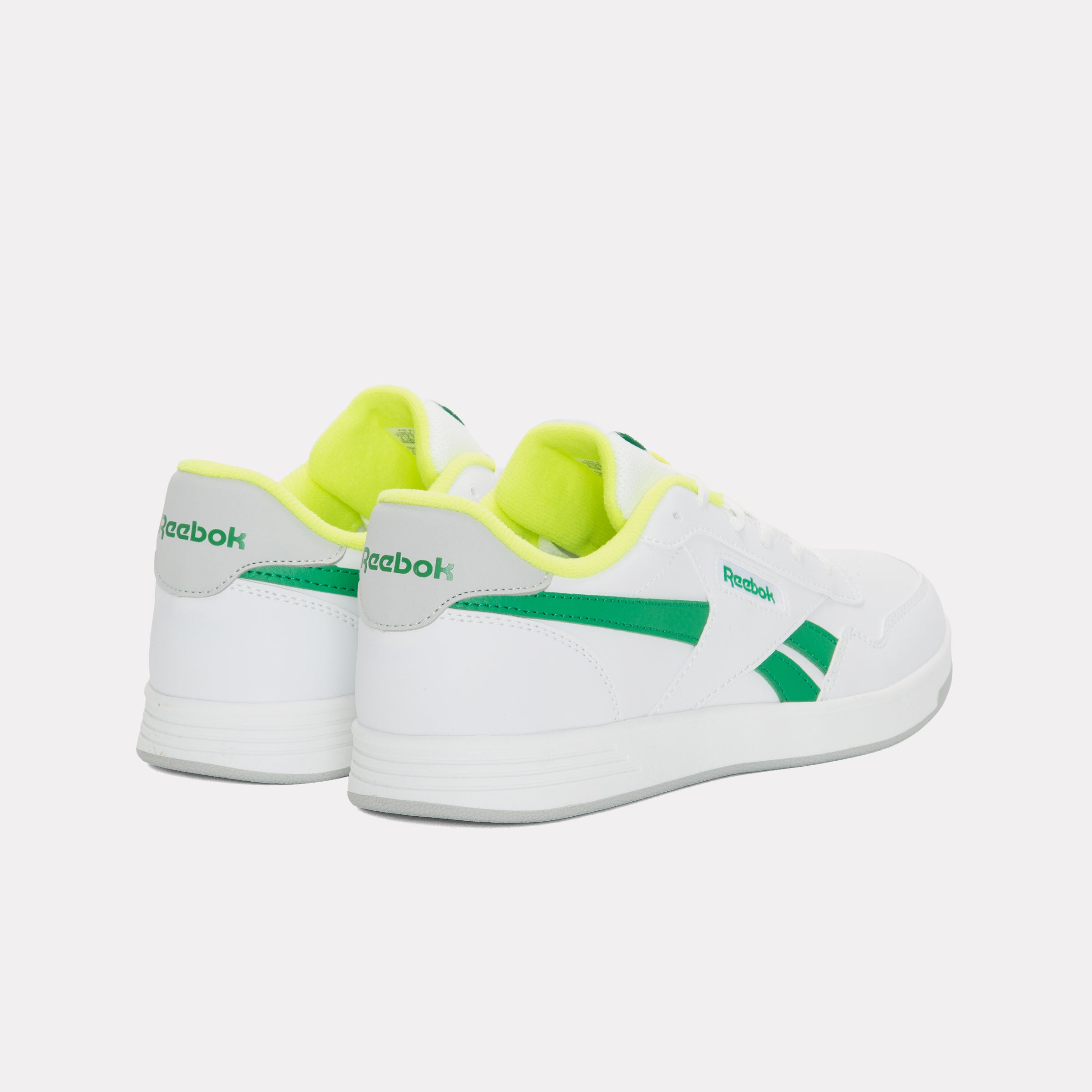 Reebok Kids' Court Advance   In White/Classicgreen/Solaracidye M