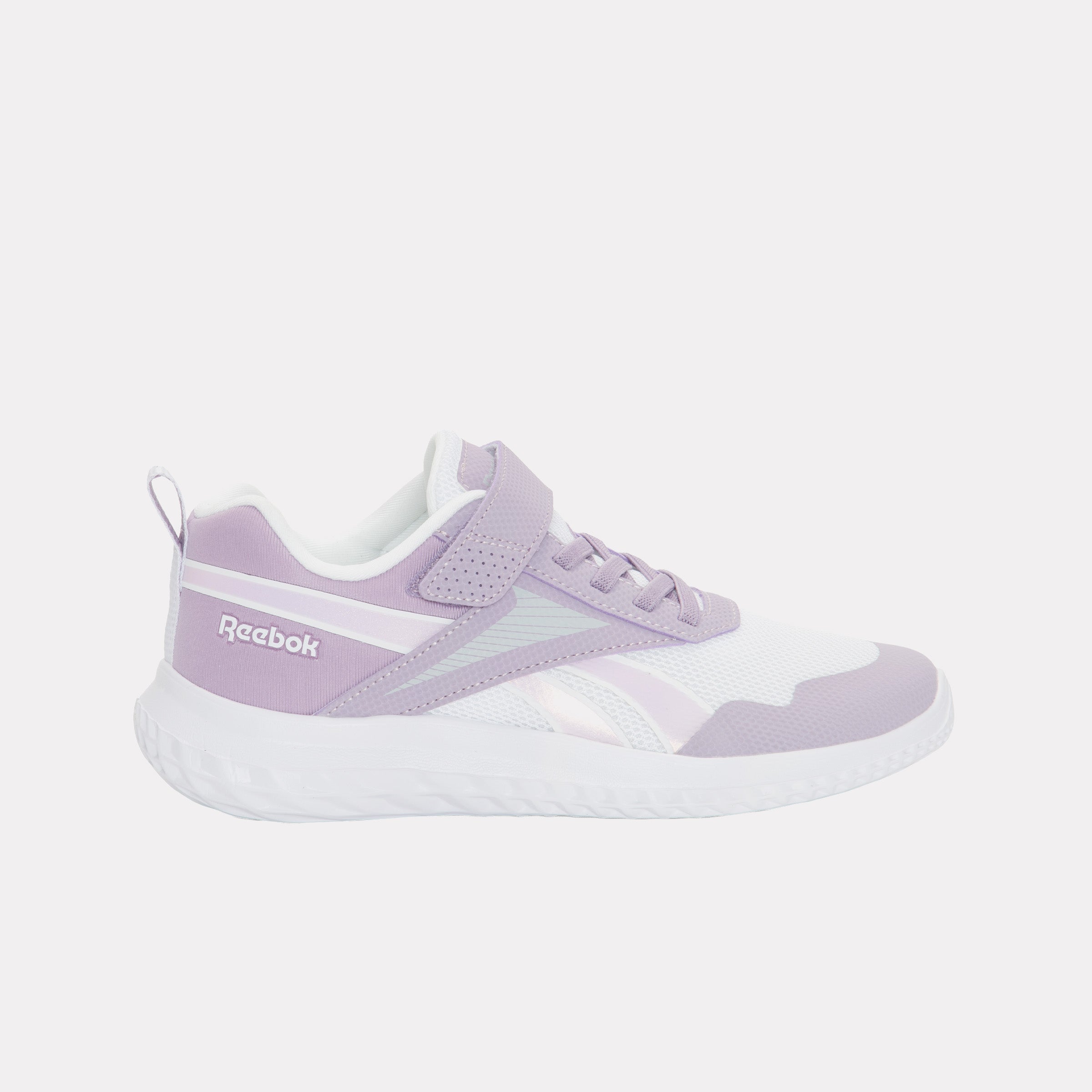 Reebok Girl's' Rush Runner 5 Elastic Lace & Top Strap Child  In Dreampurple/Dreampurple/White M