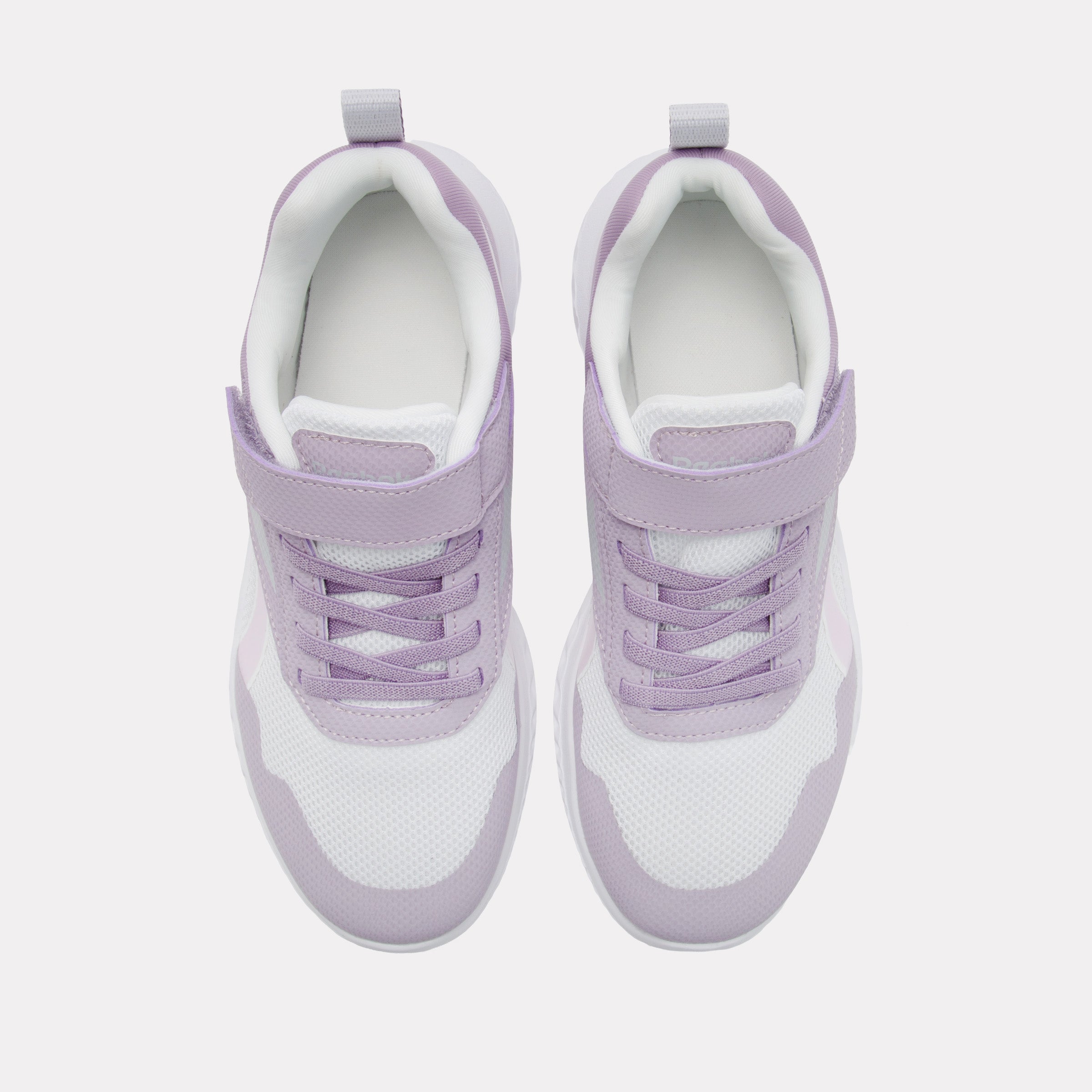 Reebok Girl's' Rush Runner 5 Elastic Lace & Top Strap Child  In Dreampurple/Dreampurple/White M