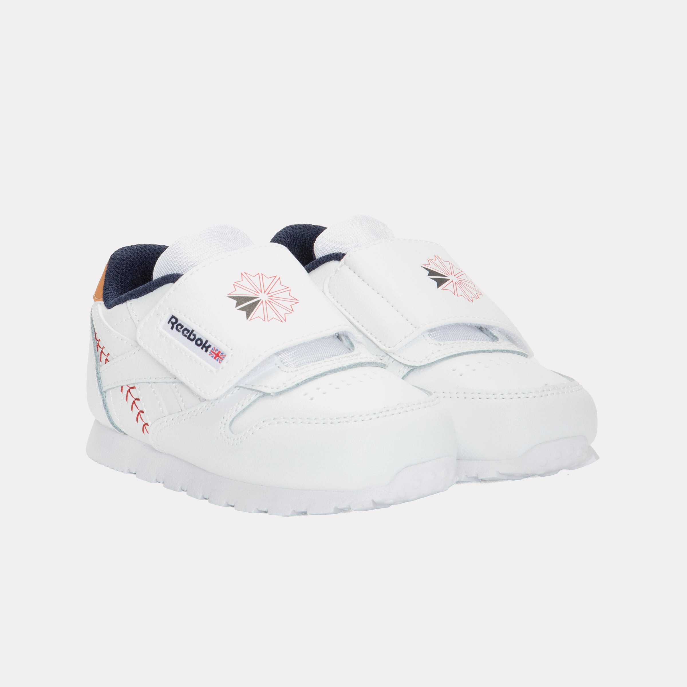 Reebok Kids' Classic Leather Infant  In White/Vectornavy/Flashred M