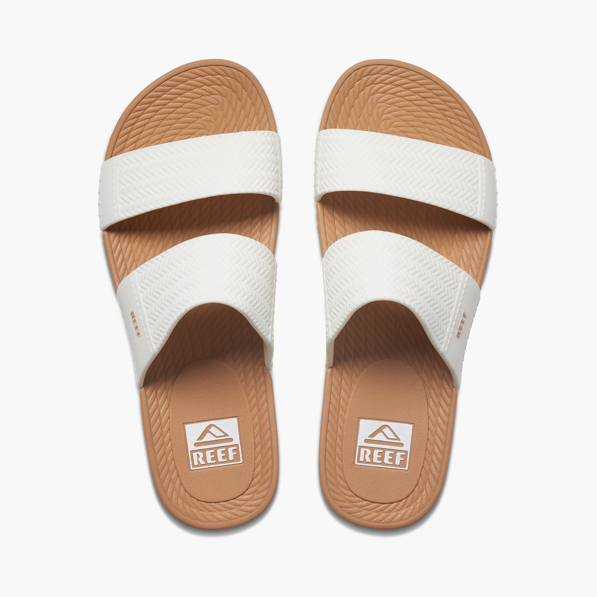 Reef Women's Water Vista Slide  In White/Tan M