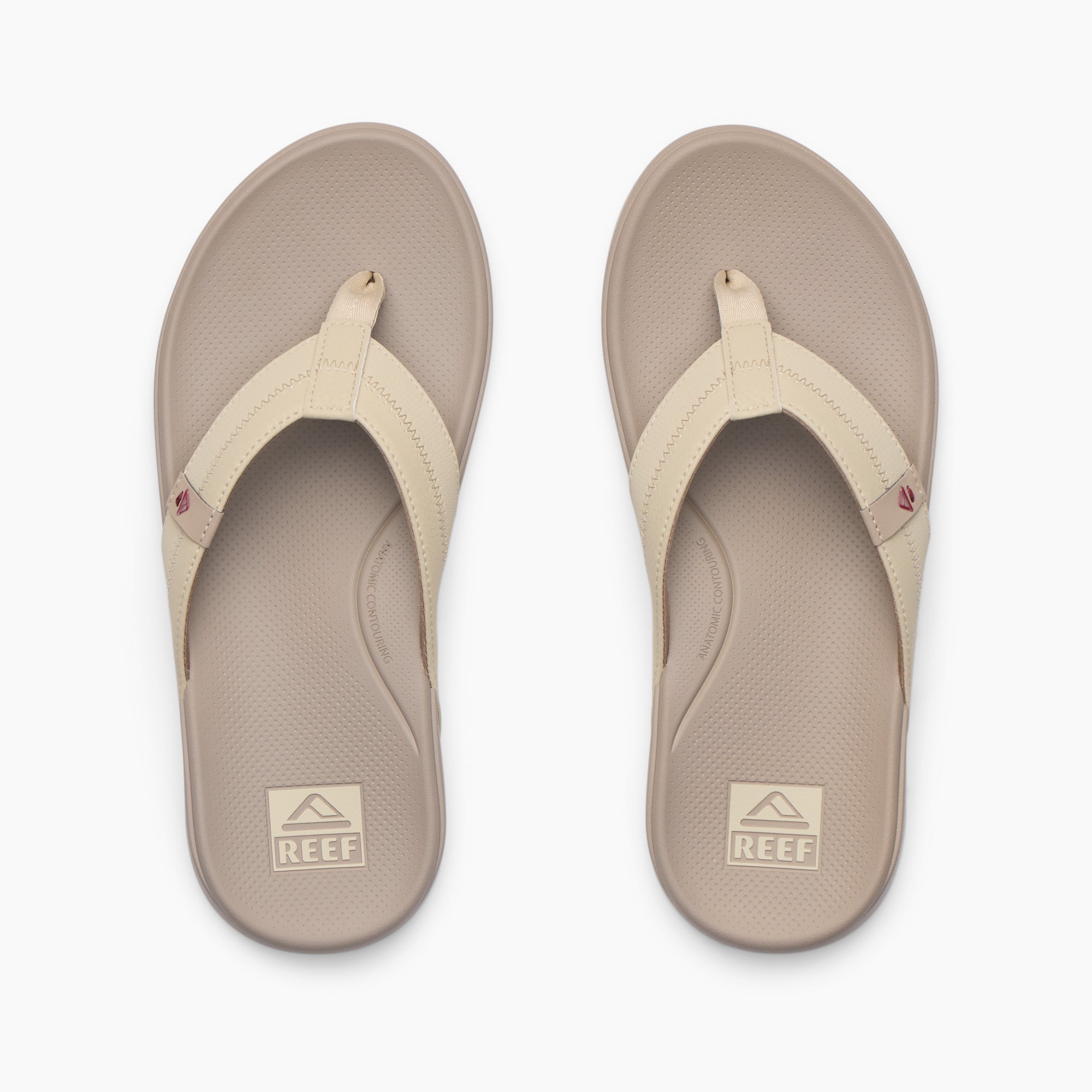 Reef Men's Cushion Phantom 2.0  In Tan/Tan/Maroon M