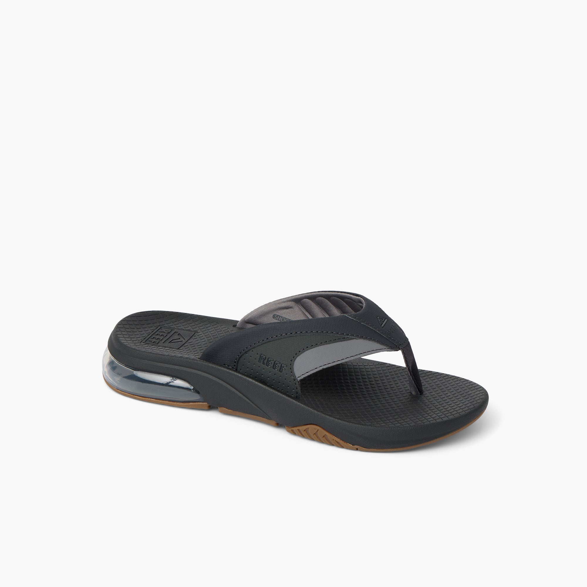 Reef Men's Fanning + In Black/Gum M