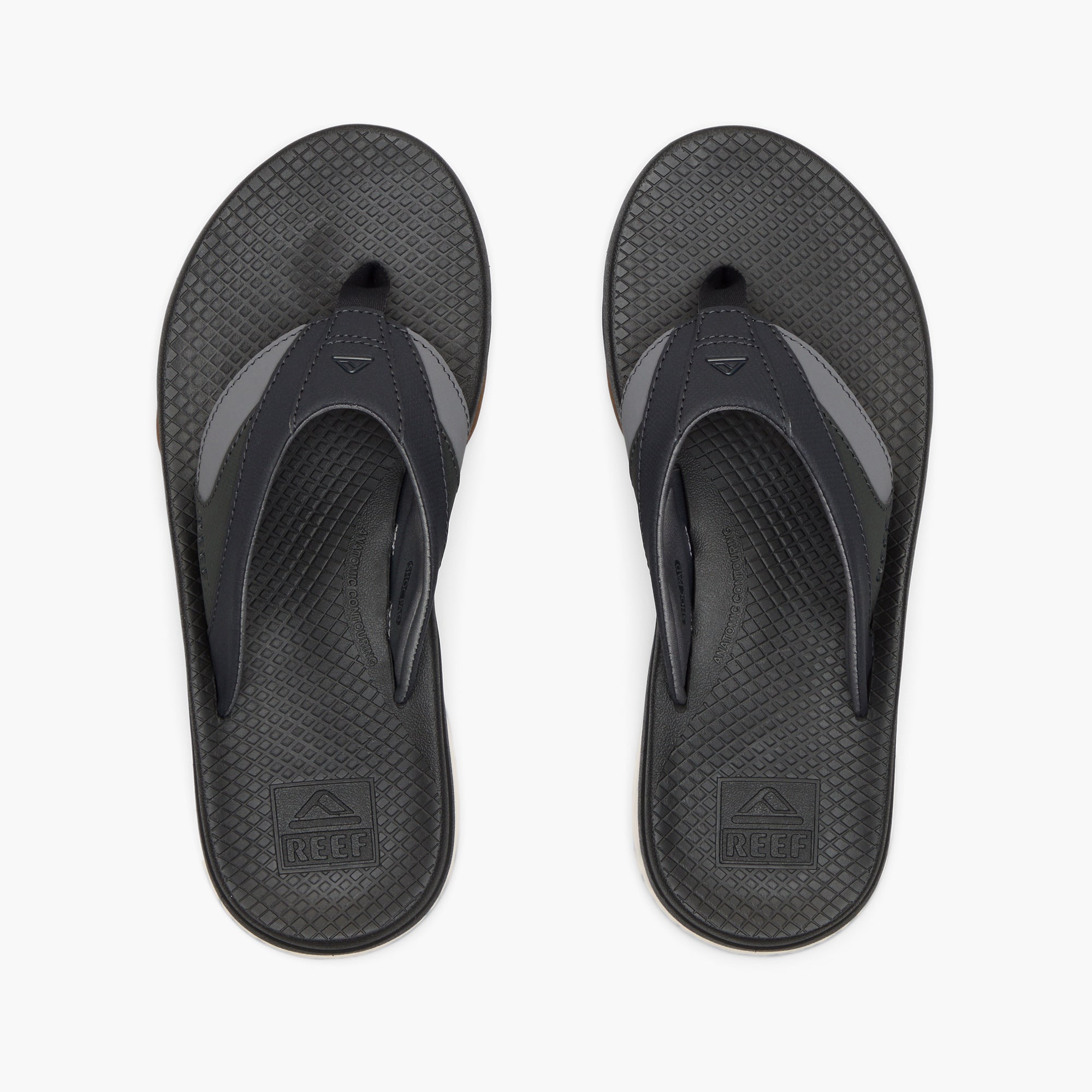 Reef Men's Fanning + In Black/Gum M