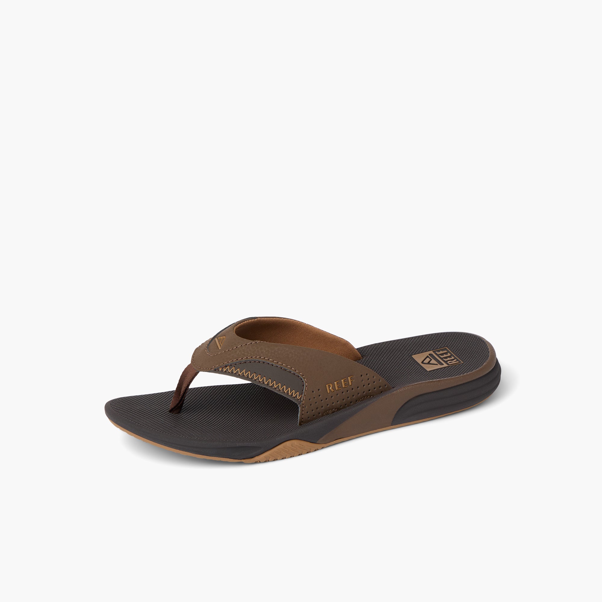 Reef Men's Cushion Fanning  In Dark Brown M