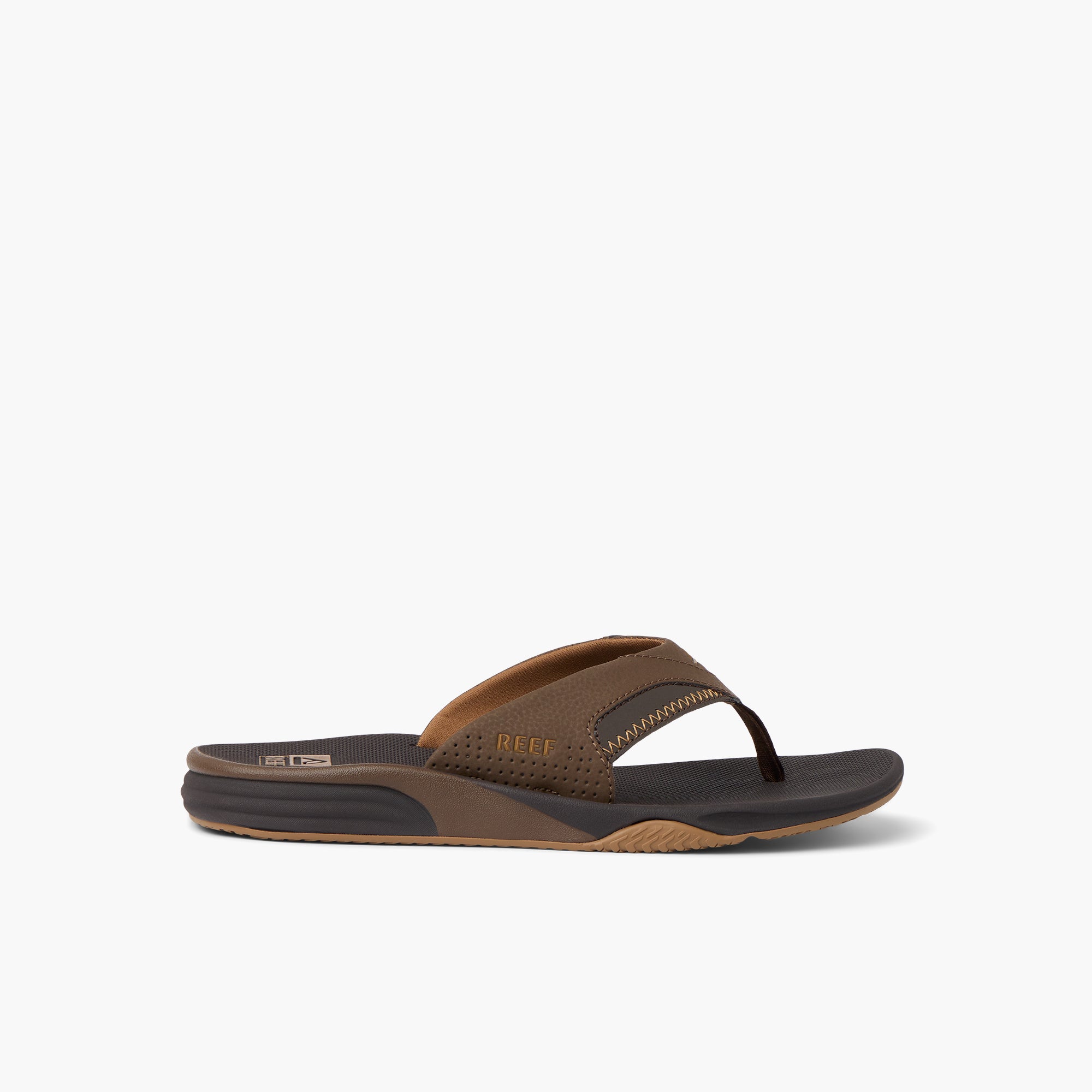 Reef Men's Cushion Fanning  In Dark Brown M
