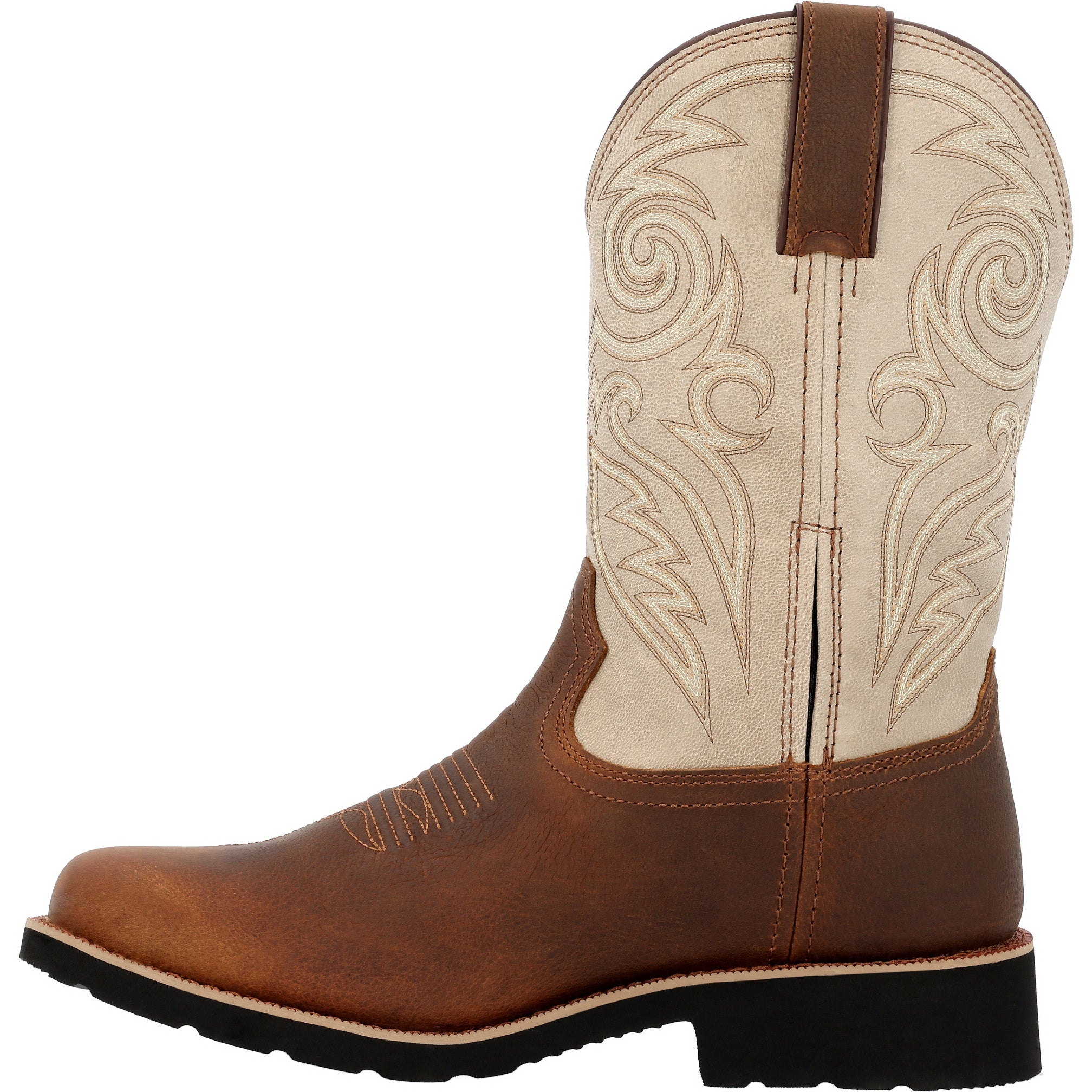 Rocky Men's Monocrepe  12" Waterproof Leather Western Boo In Brown M