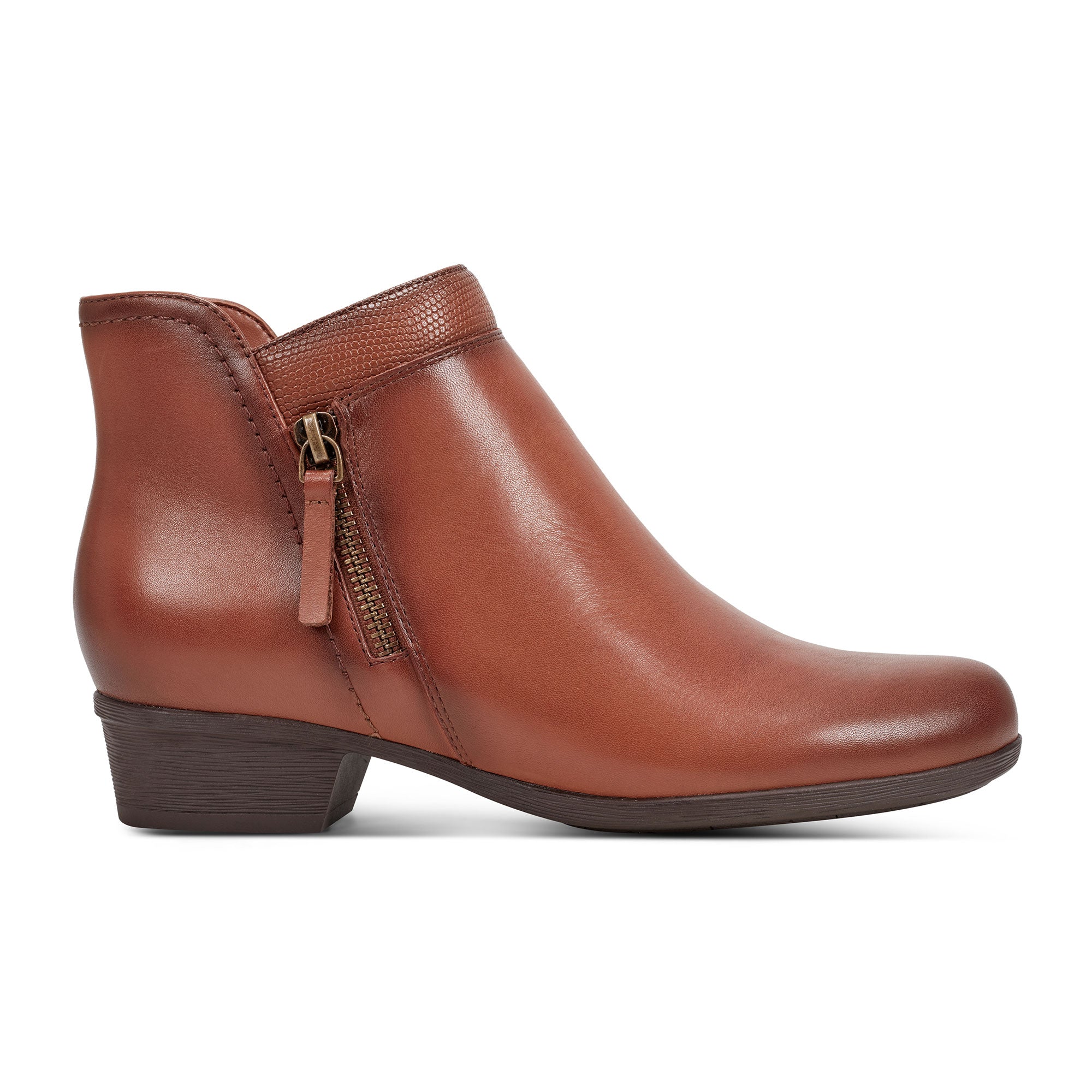 Rockport Women's Carlybootie In Tan/Cognac