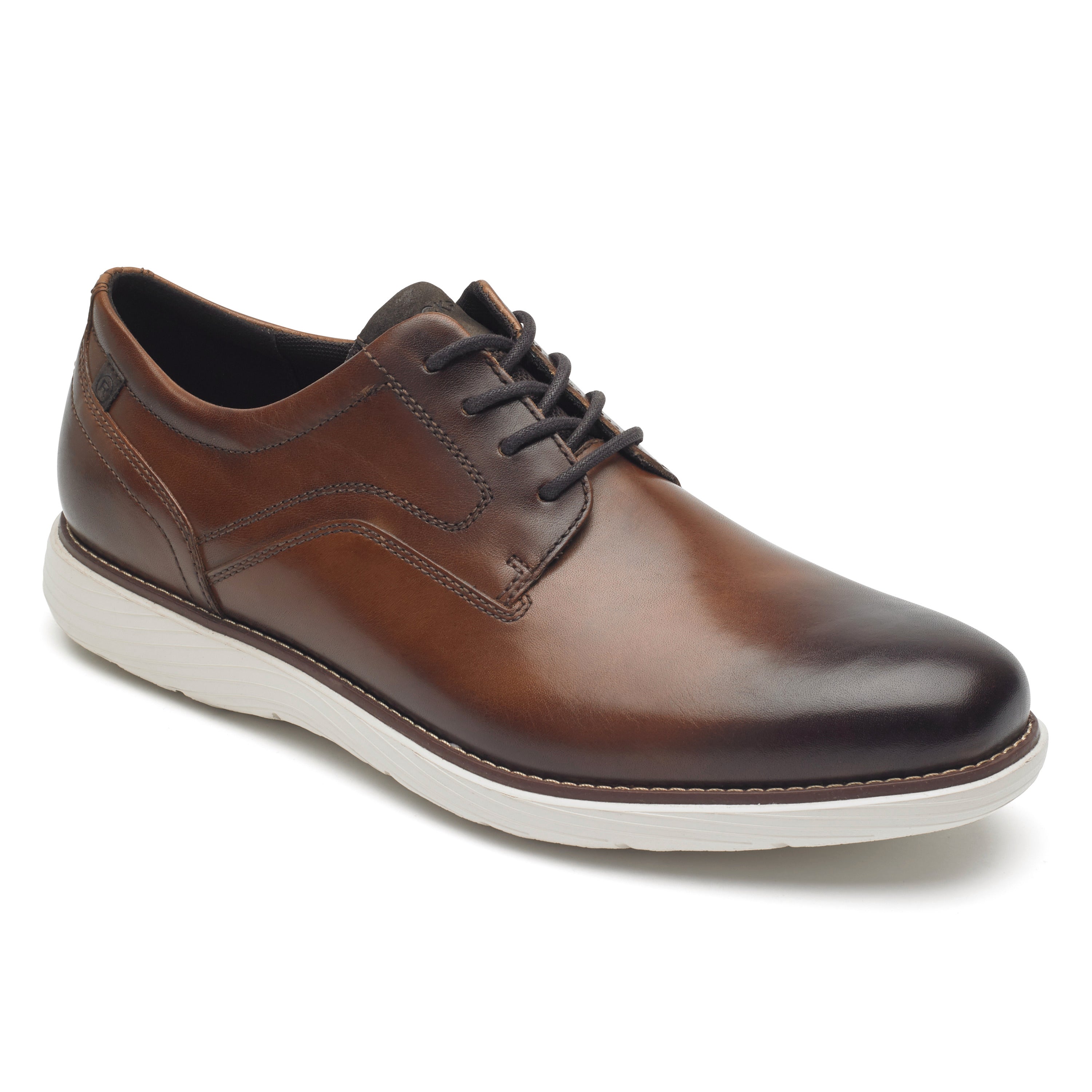 Rockport Men's Garettplaintoe In Cognac M