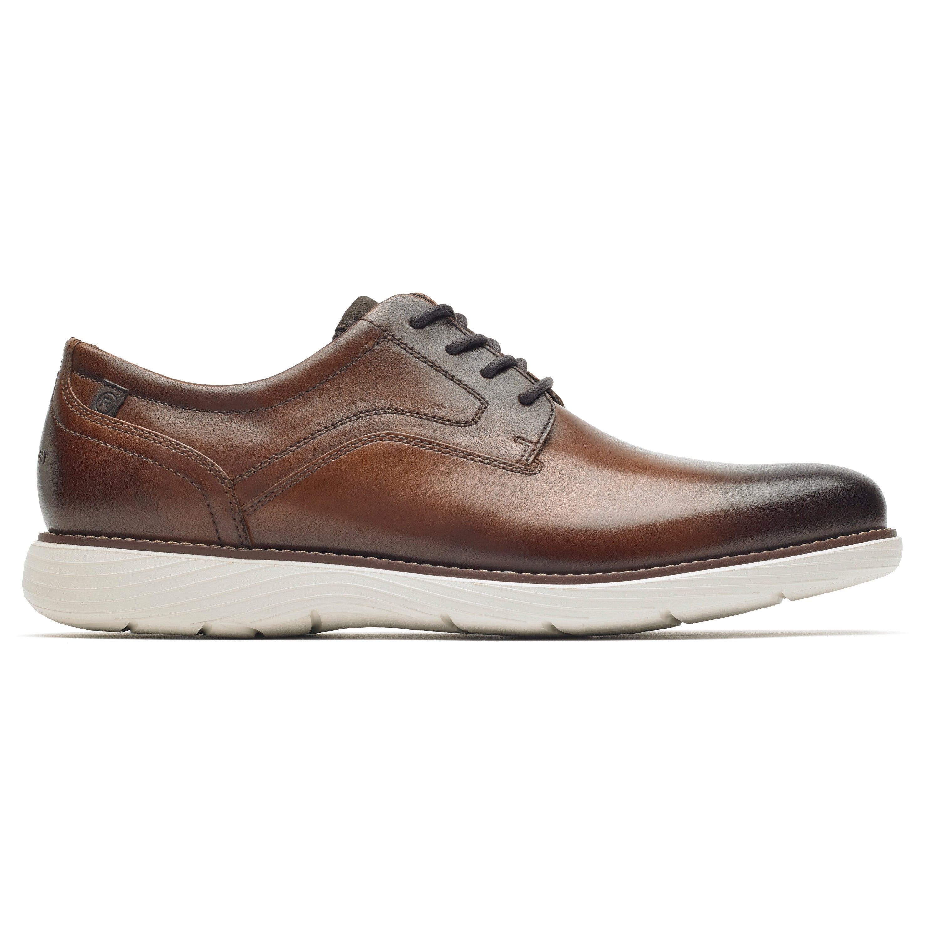 Rockport Men's Garettplaintoe In Cognac M