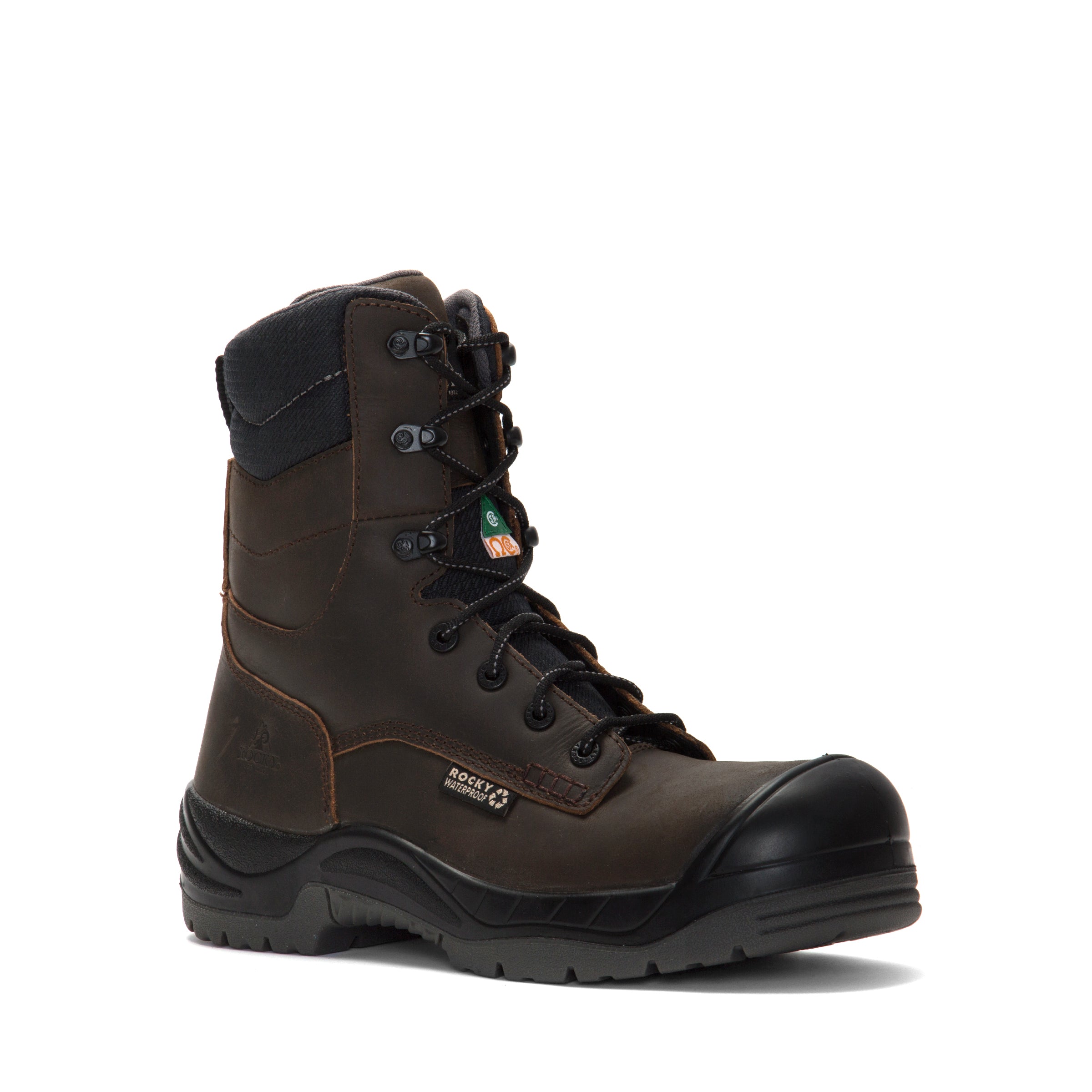 Rocky Men's Worksmart Csa  8" Waterproof Composite Toe Wo In Brown M