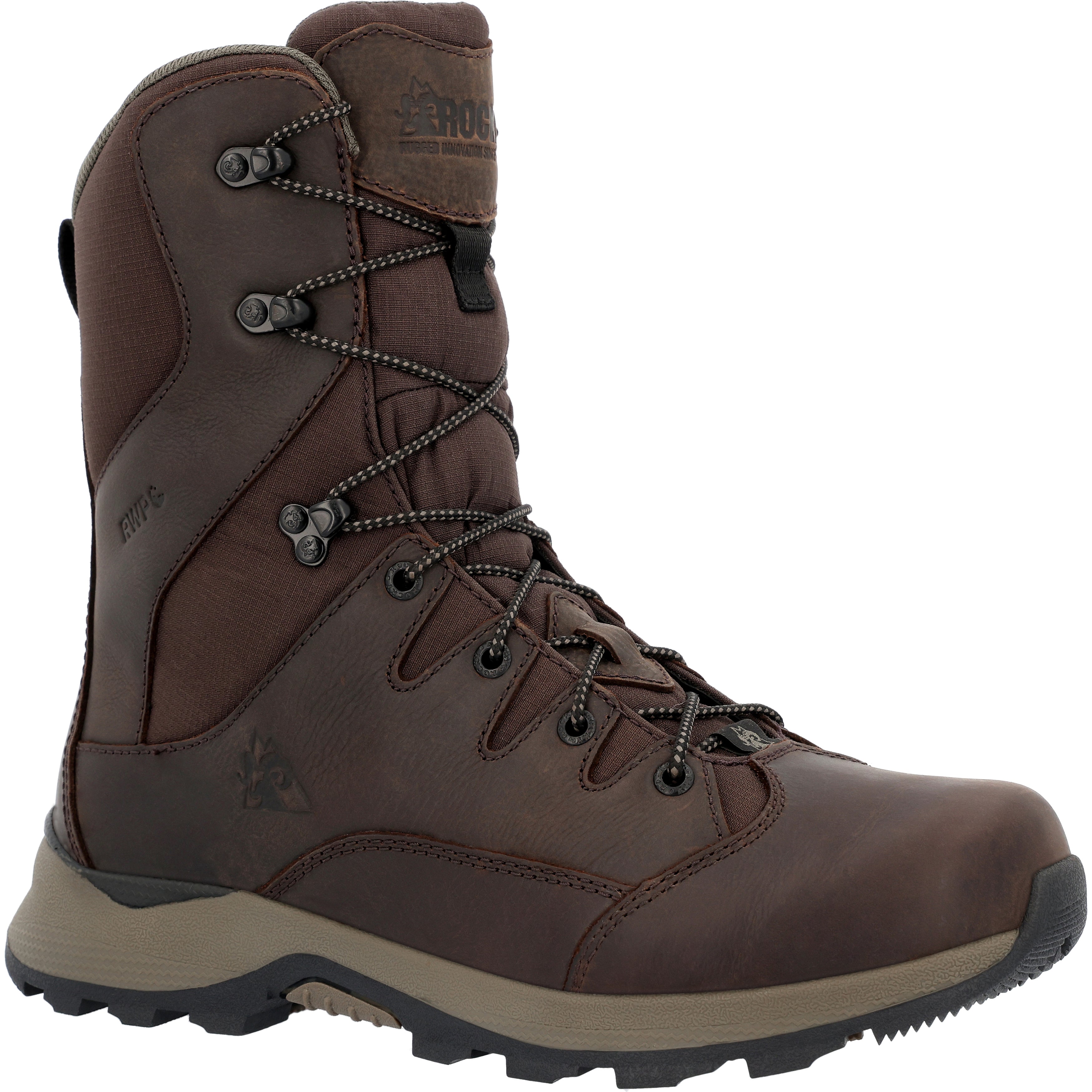 Rocky Men's Trophy Series  9" Waterproof 400G Insulated H In Brown W