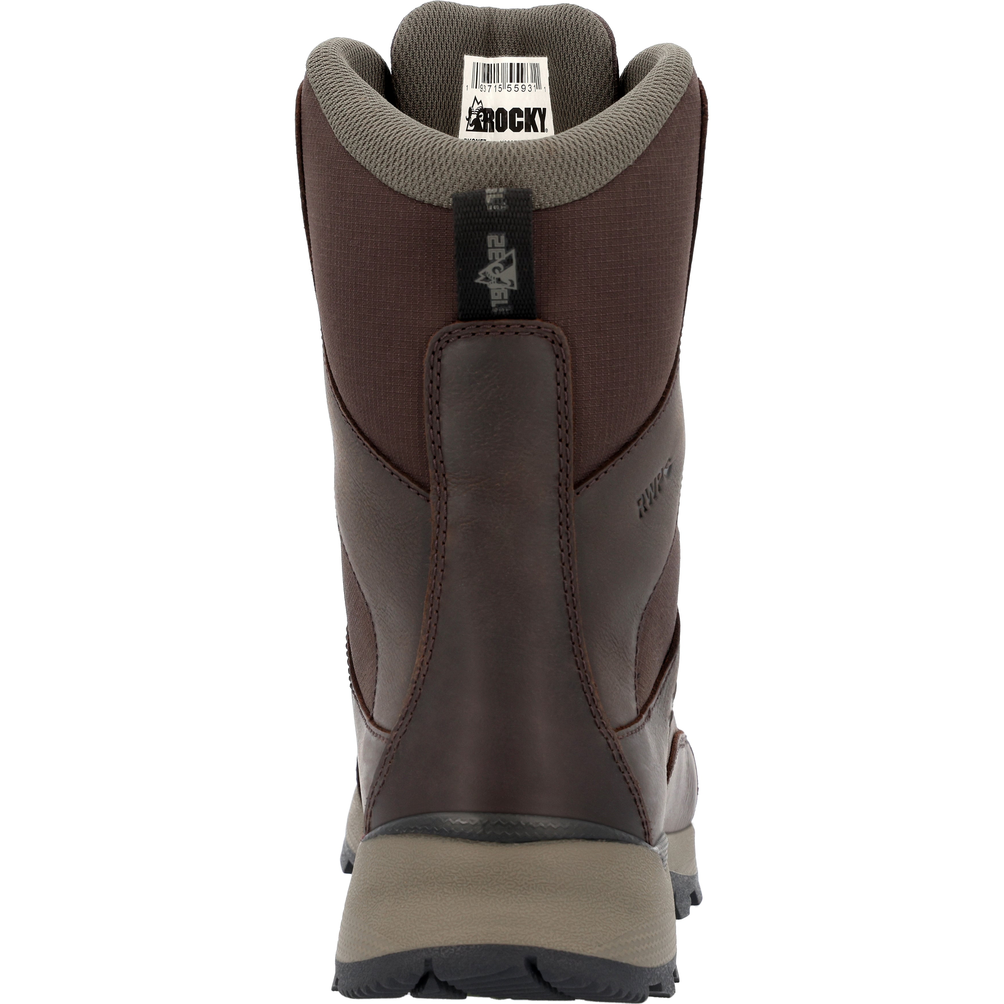 Rocky Men's Trophy Series  9" Waterproof 400G Insulated H In Brown M