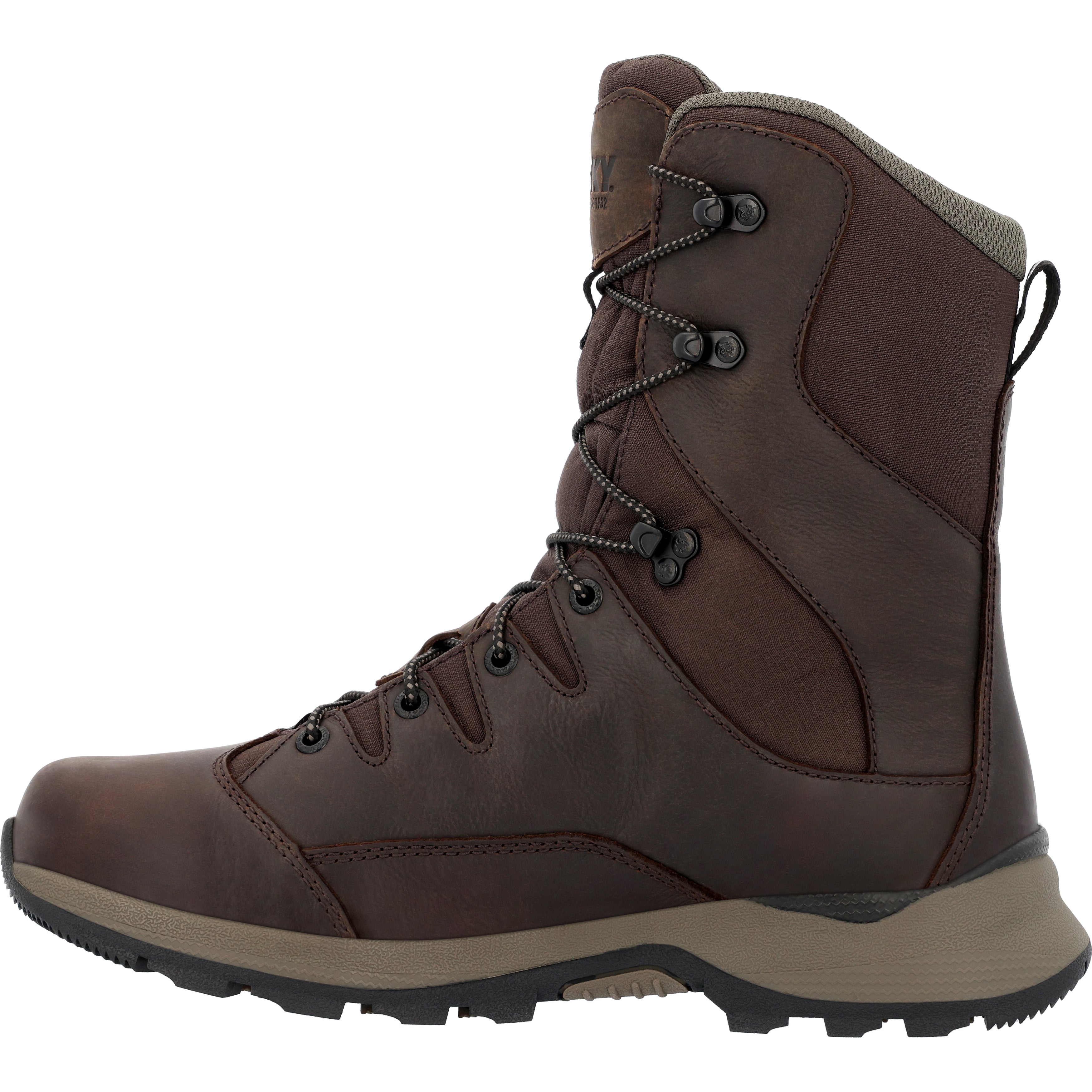 Rocky Men's Trophy Series  9" Waterproof 400G Insulated H In Brown M