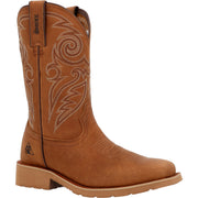 Rocky Men's Monocrepe  12" Waterproof Leather Western Boo In Cognac M