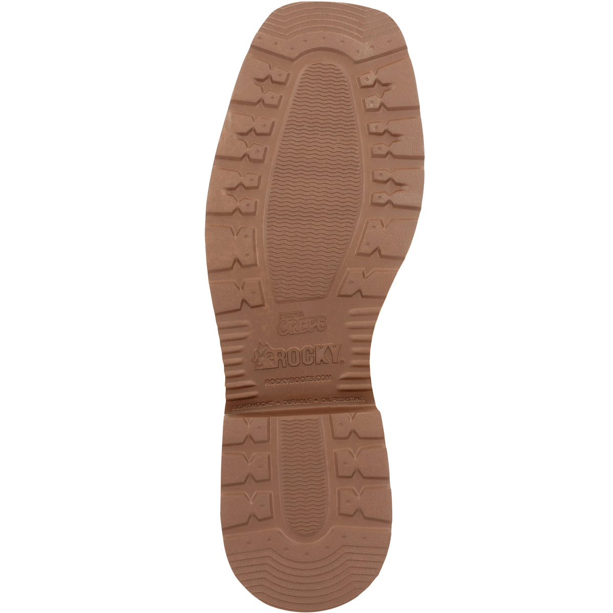 Rocky Men's Monocrepe  12" Waterproof Leather Western Boo In Cognac W