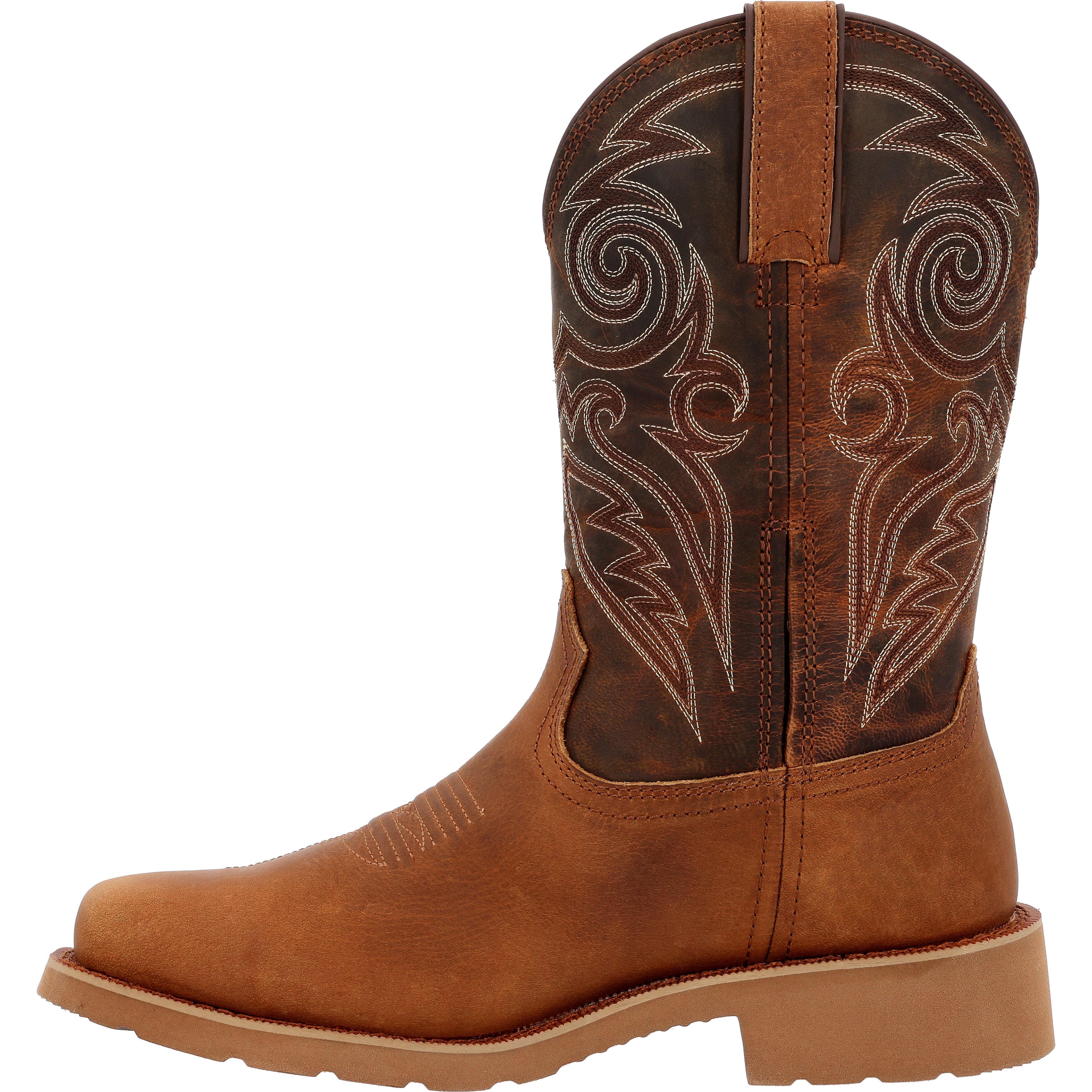 Rocky Men's Monocrepe  12" Waterproof Leather Western Boo In Tobacco W