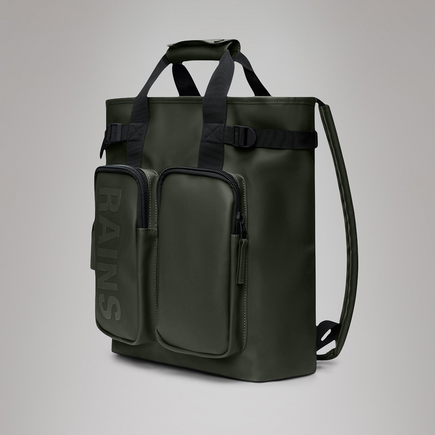 Rains Texel Tote Backpack in Green