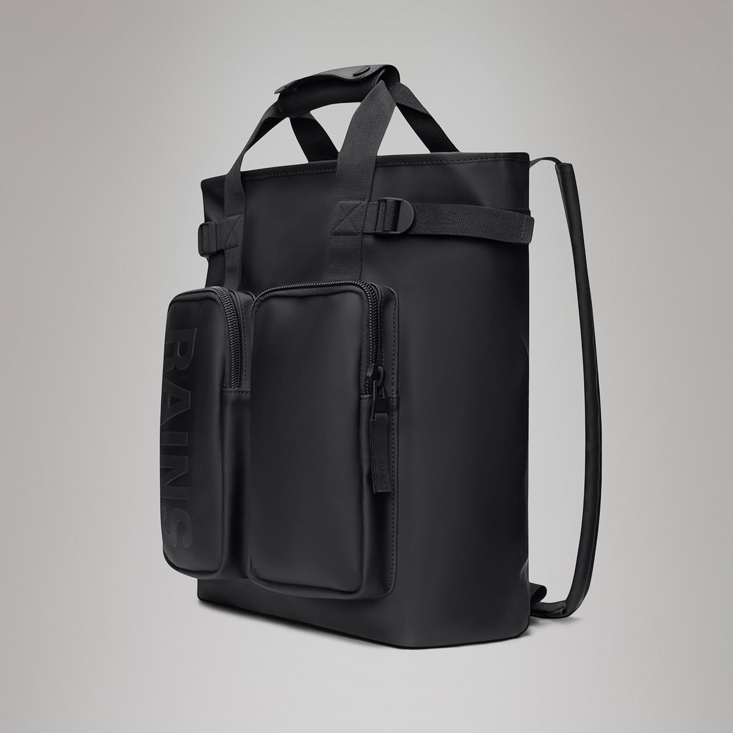 Rains Texel Tote Backpack in Black