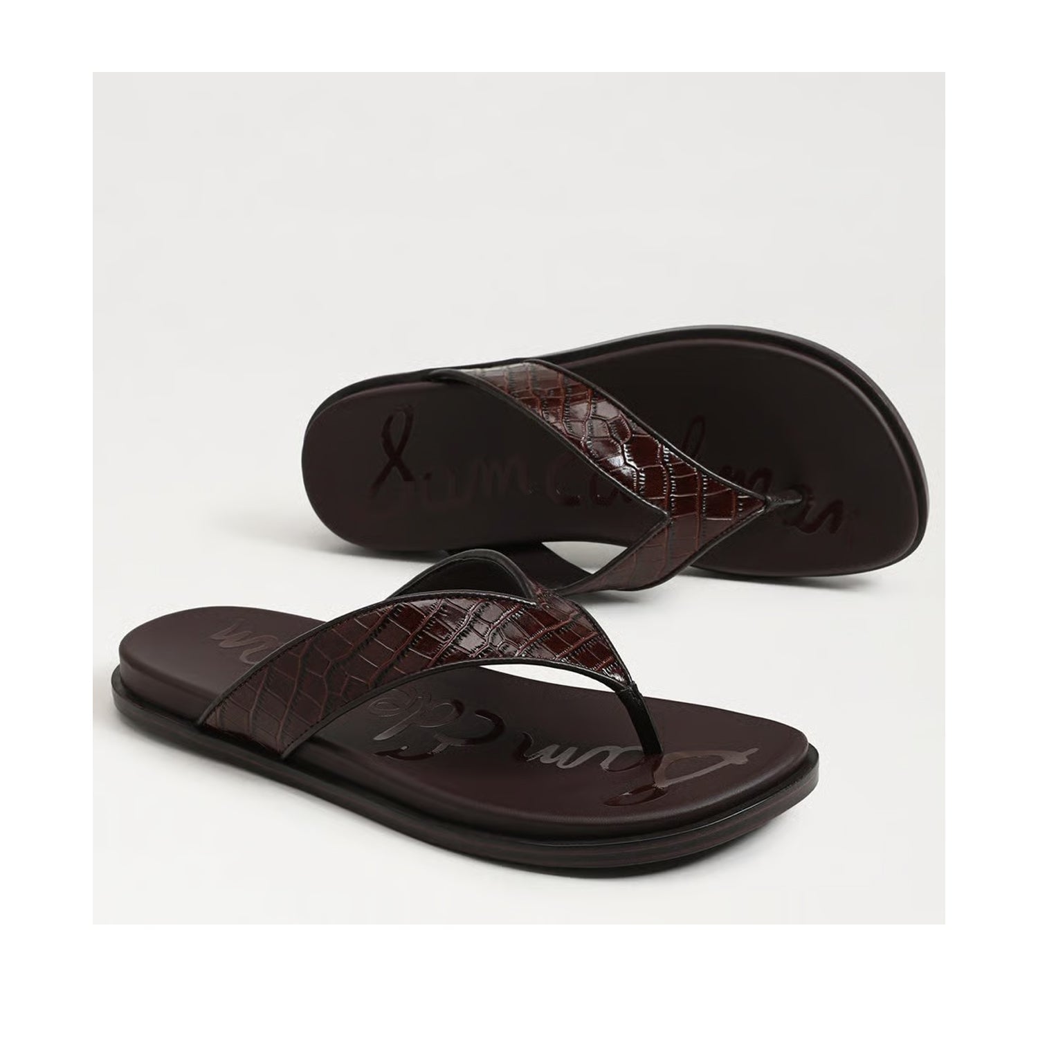 Sam Edelman Women's Lila in Maple Bourbon Croc