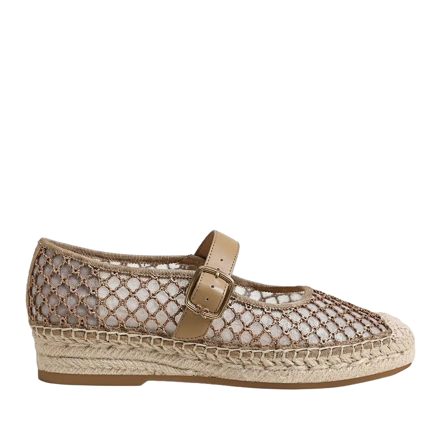 Sam Edelman Women's Mackie Mesh in Brushed Gold/Cyprus Tan