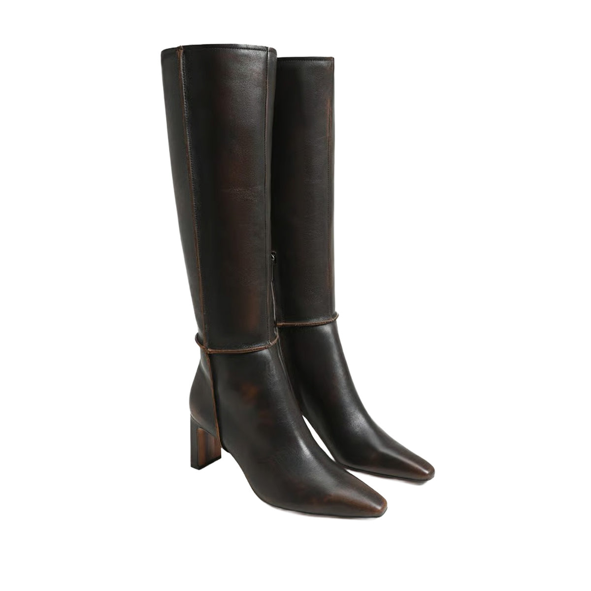 Sam Edelman Women's Sylvia Moto in Washed Brown