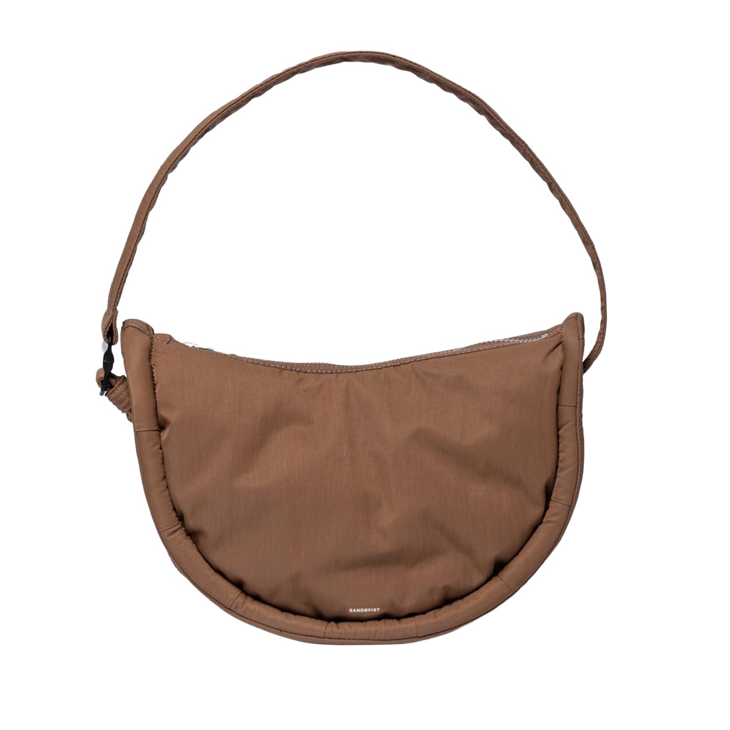 Sandqvist Curve Crossbody Round S in Dark Taupe