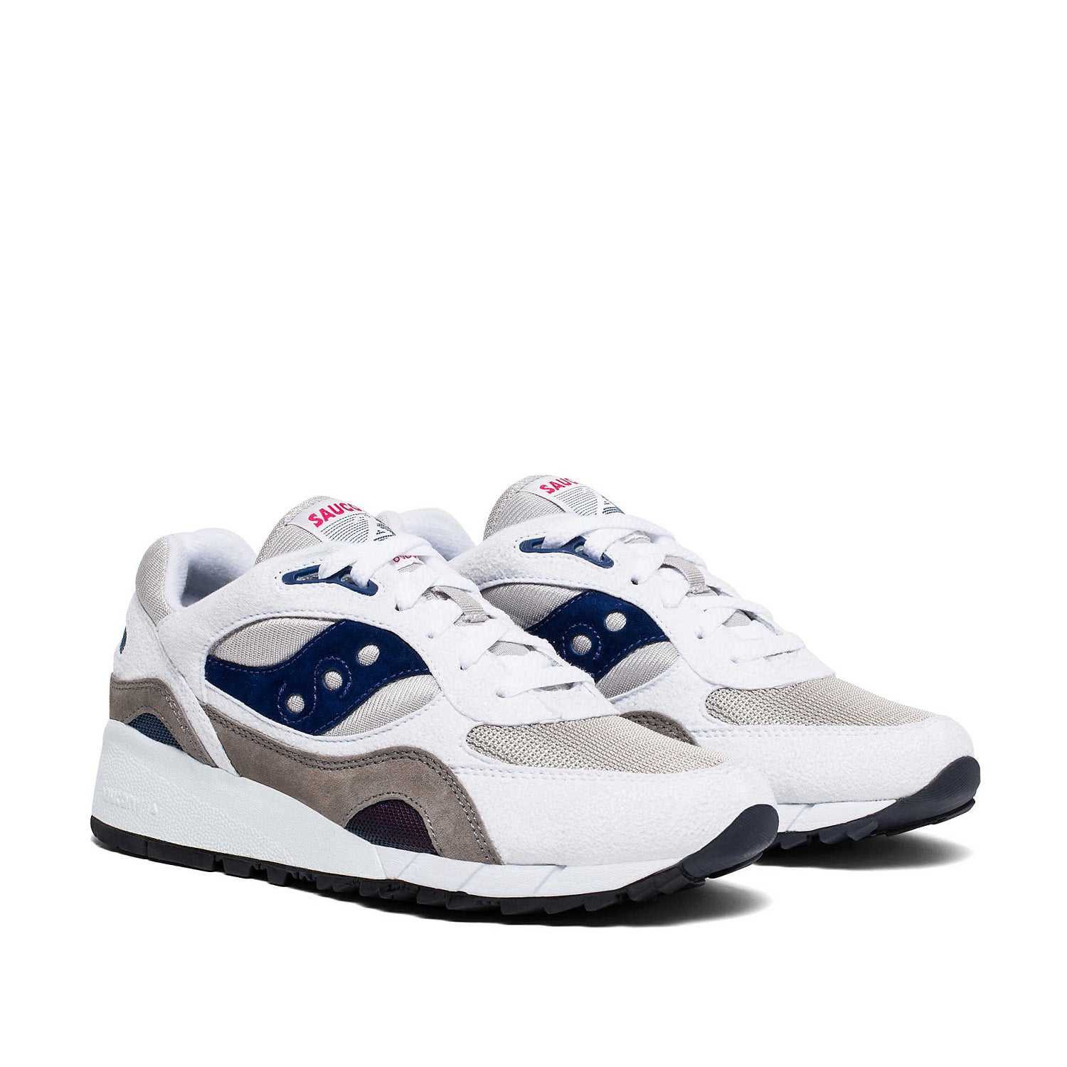 Saucony Unisex Shadow 6000 in White/Grey/Navy