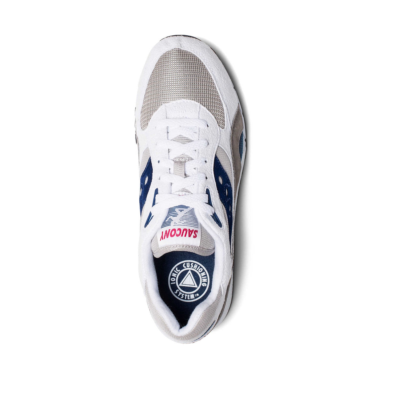 Saucony Unisex Shadow 6000 in White/Grey/Navy