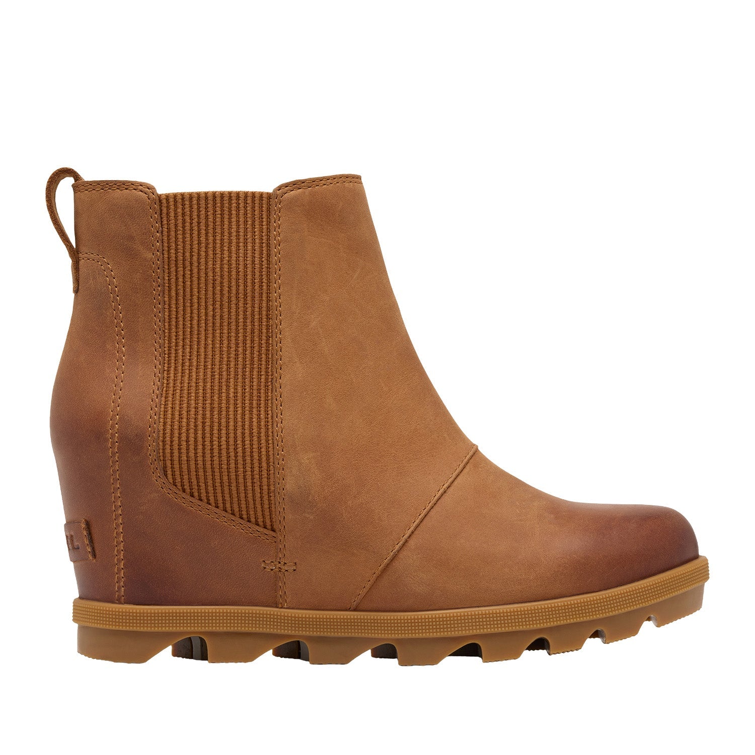 Sorel Women's Joan Rhapsody Chelsea Wedge in Velvet Tan/Gum