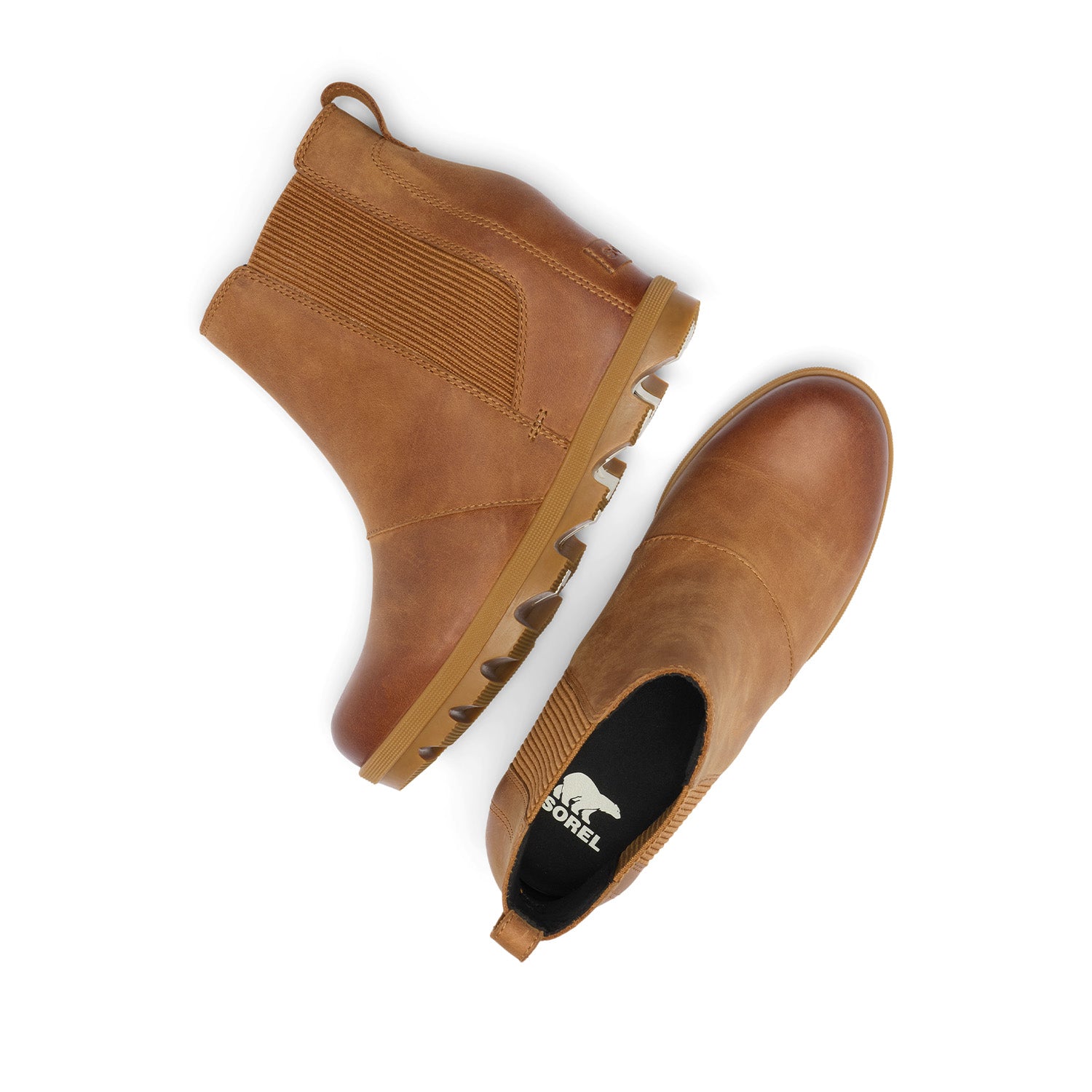 Sorel Women's Joan Rhapsody Chelsea Wedge in Velvet Tan/Gum