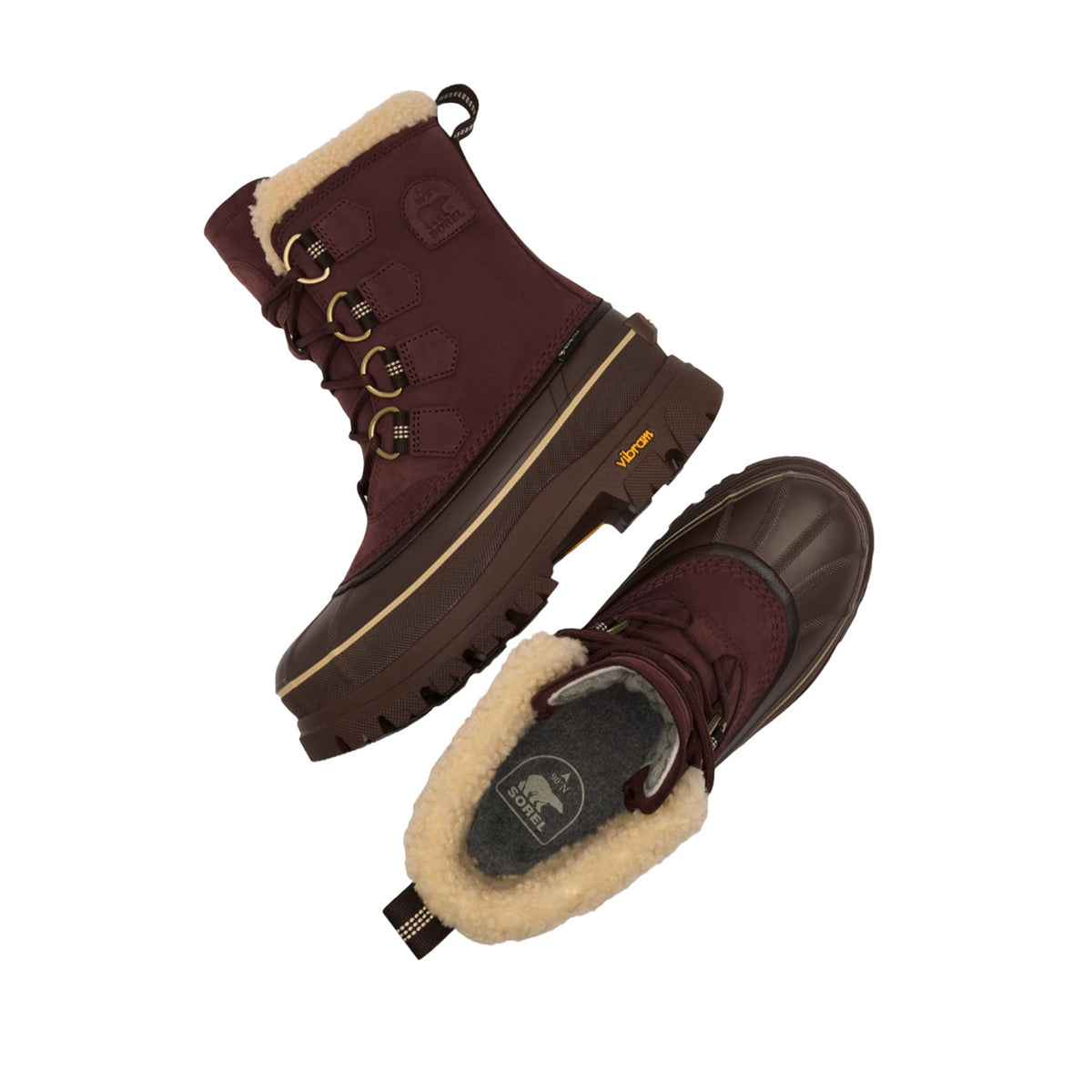 Sorel Women's Caribou Horizon GTX in Red Lodge/Tobacco