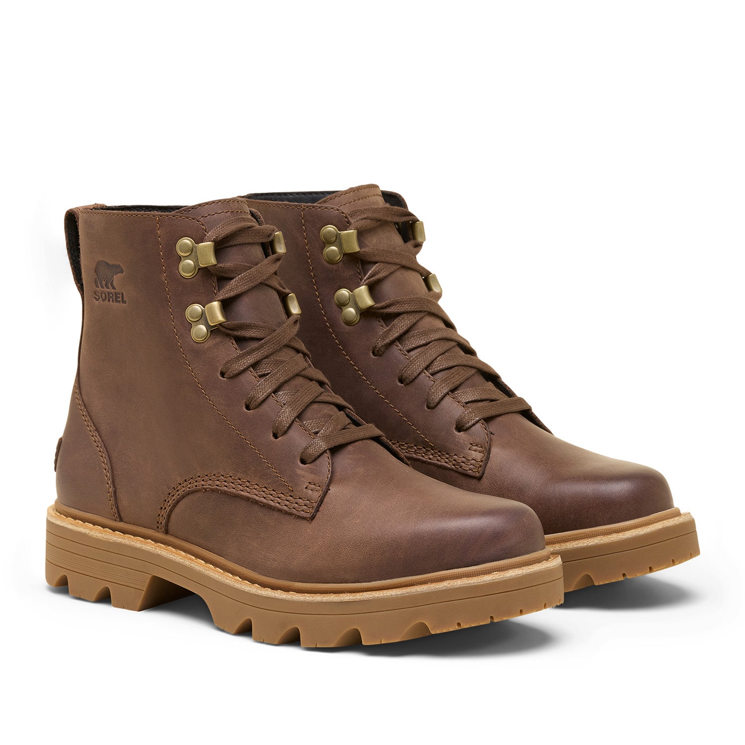 Sorel Women's Revel Road, Boot Lace Wp in Tobacco/Gum