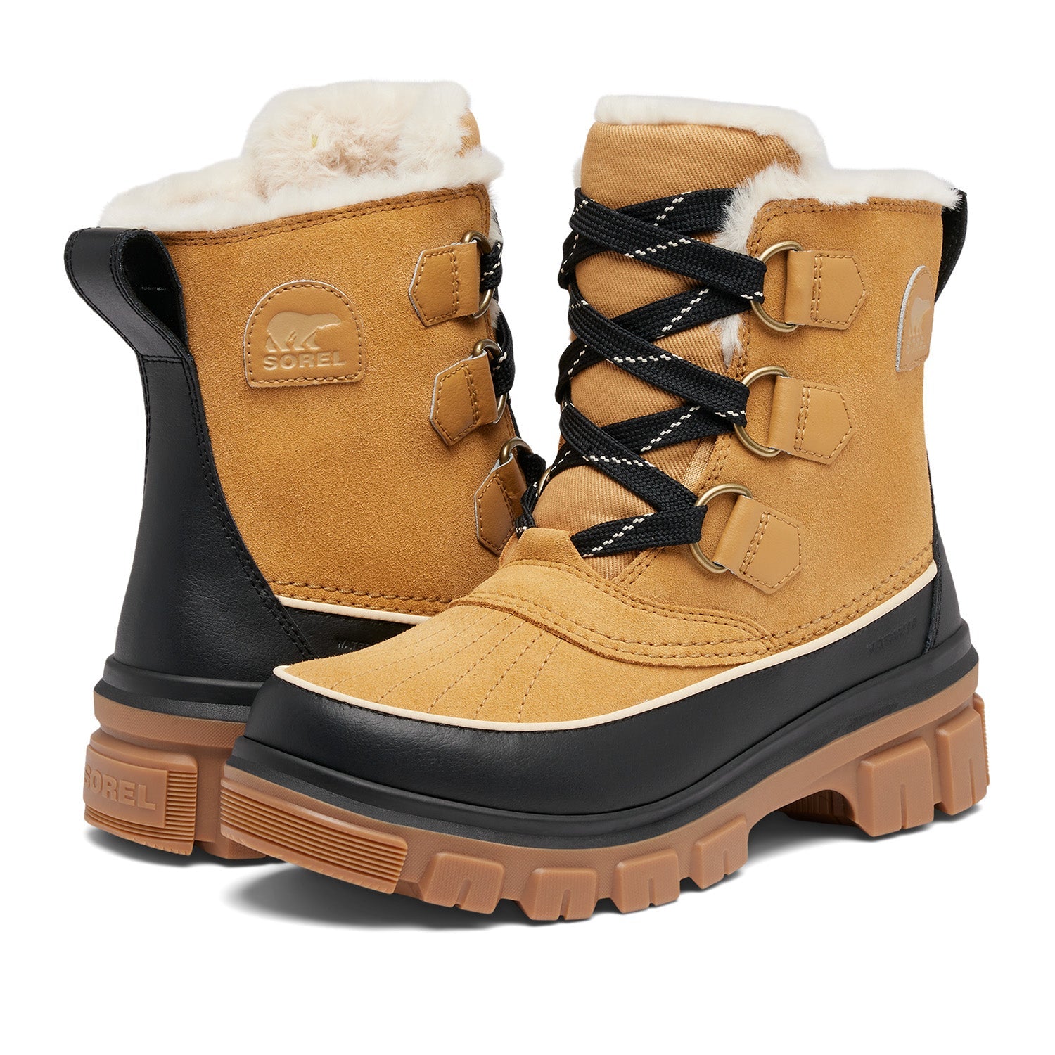 Sorel Women's Tivoli V Wp in Curry/Black