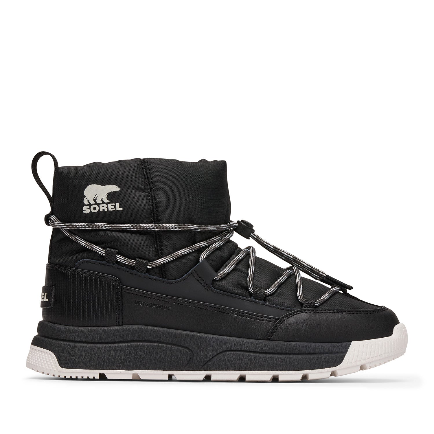 Sorel Women's Whitney Iii Slip-on Wp in Black/Sea Salt