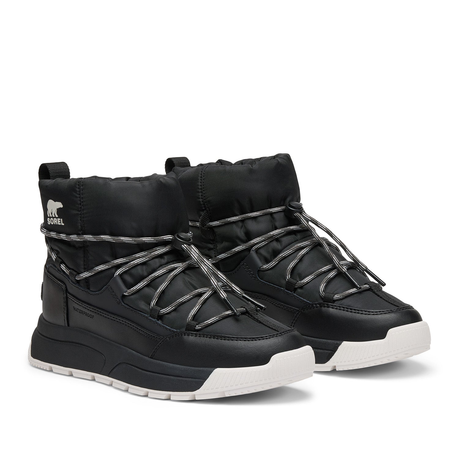 Sorel Women's Whitney Iii Slip-on Wp in Black/Sea Salt