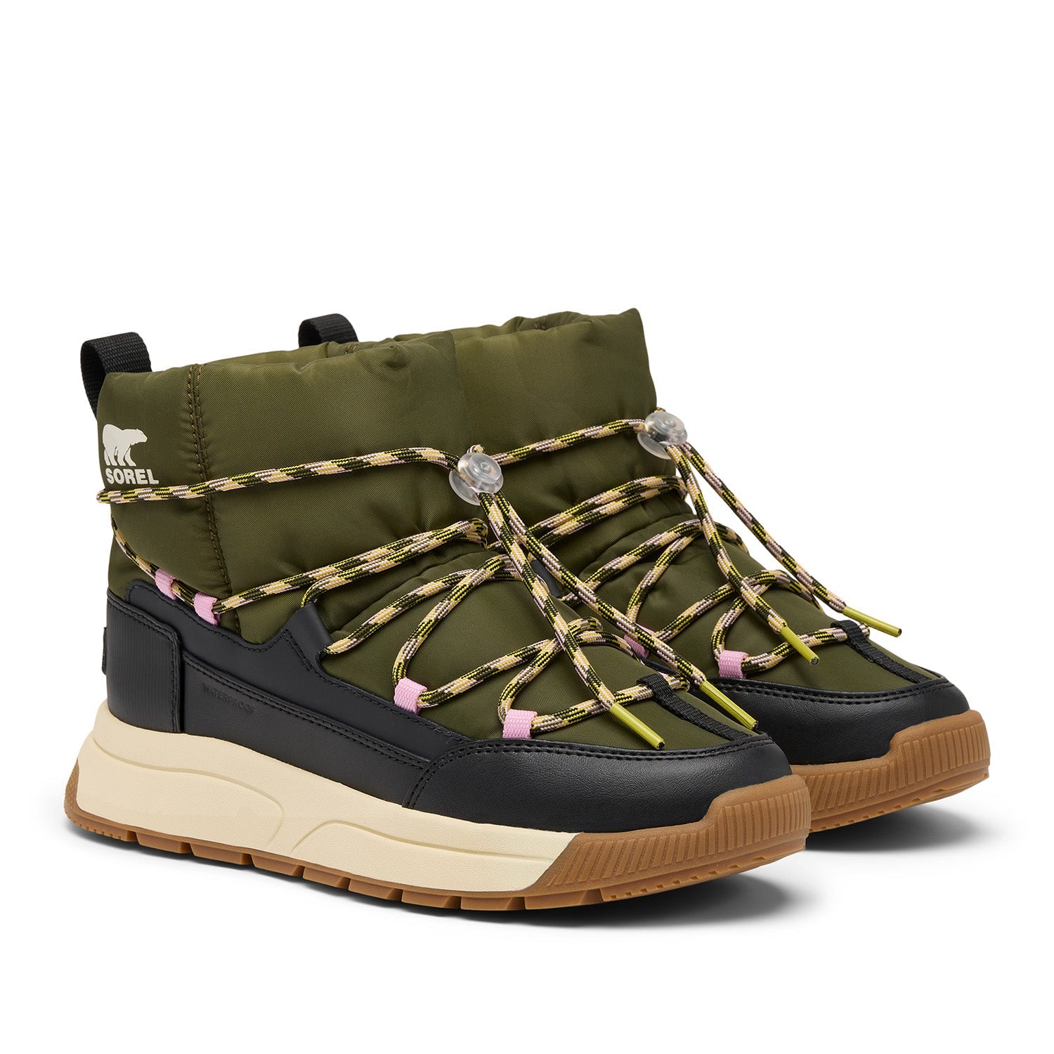 Sorel Women's Whitney Iii Slip-on Wp in Utility Green/Black