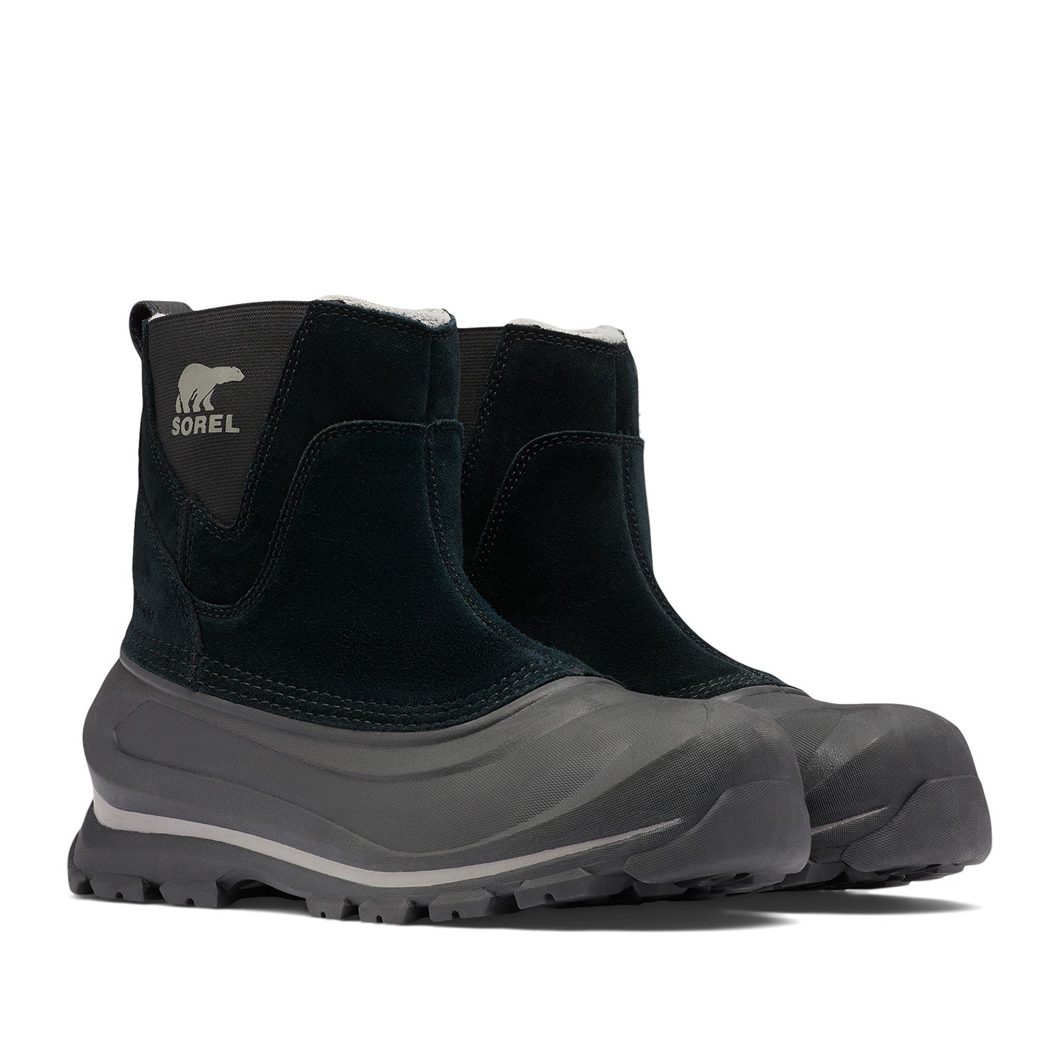 Sorel Men's Buxton Pull on Boot WP in Black/Quarry