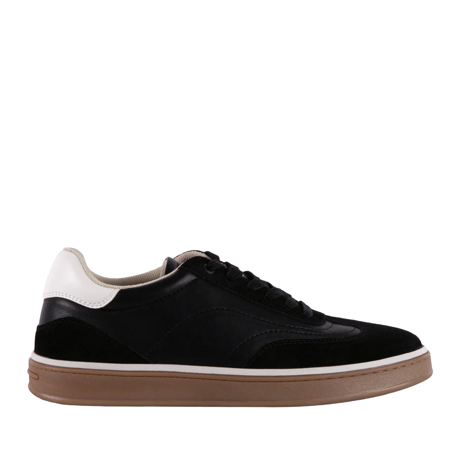 Black casual sneaker on a white background 
